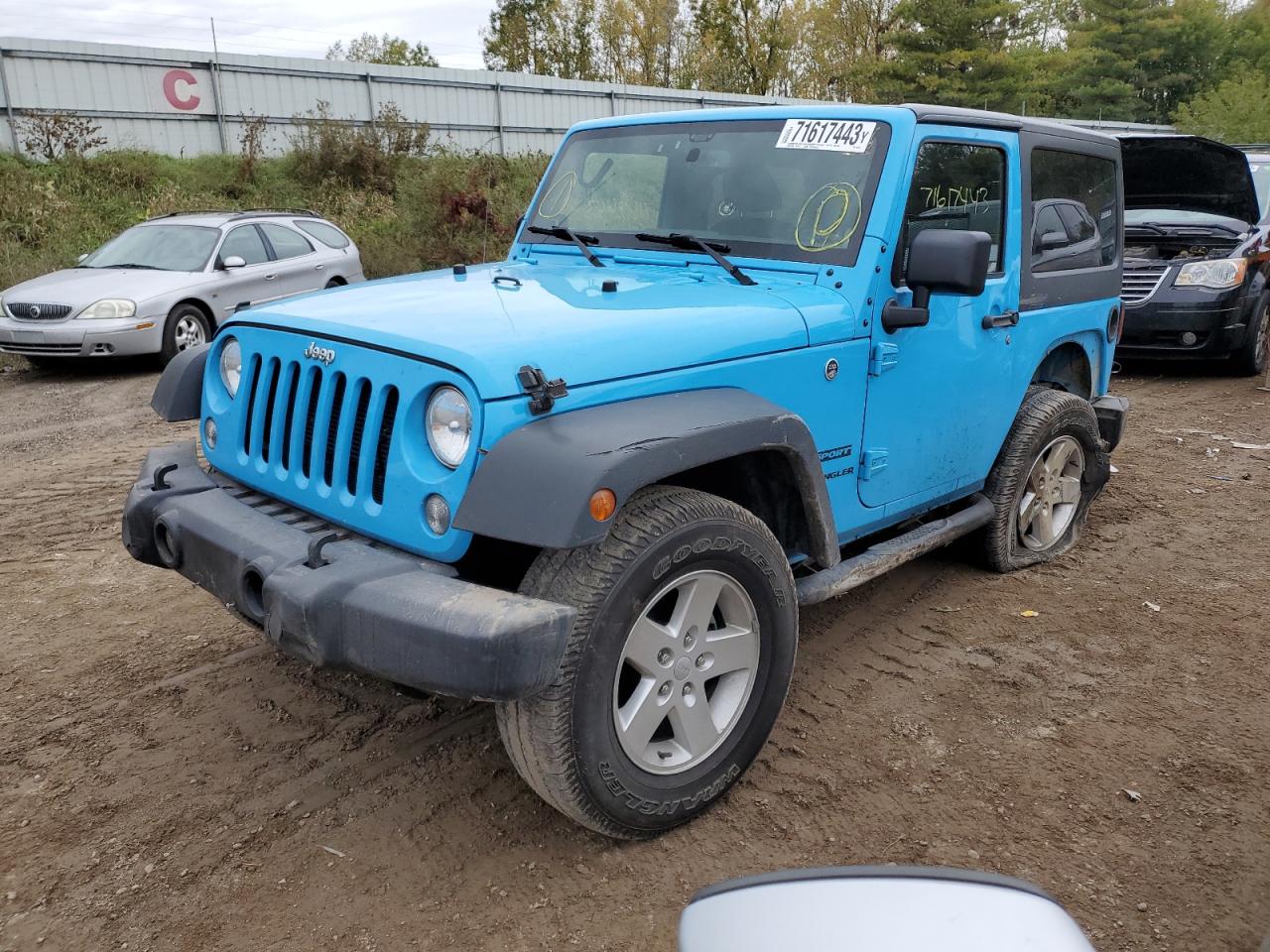 JEEP WRANGLER 2017 1c4ajwag3hl582735