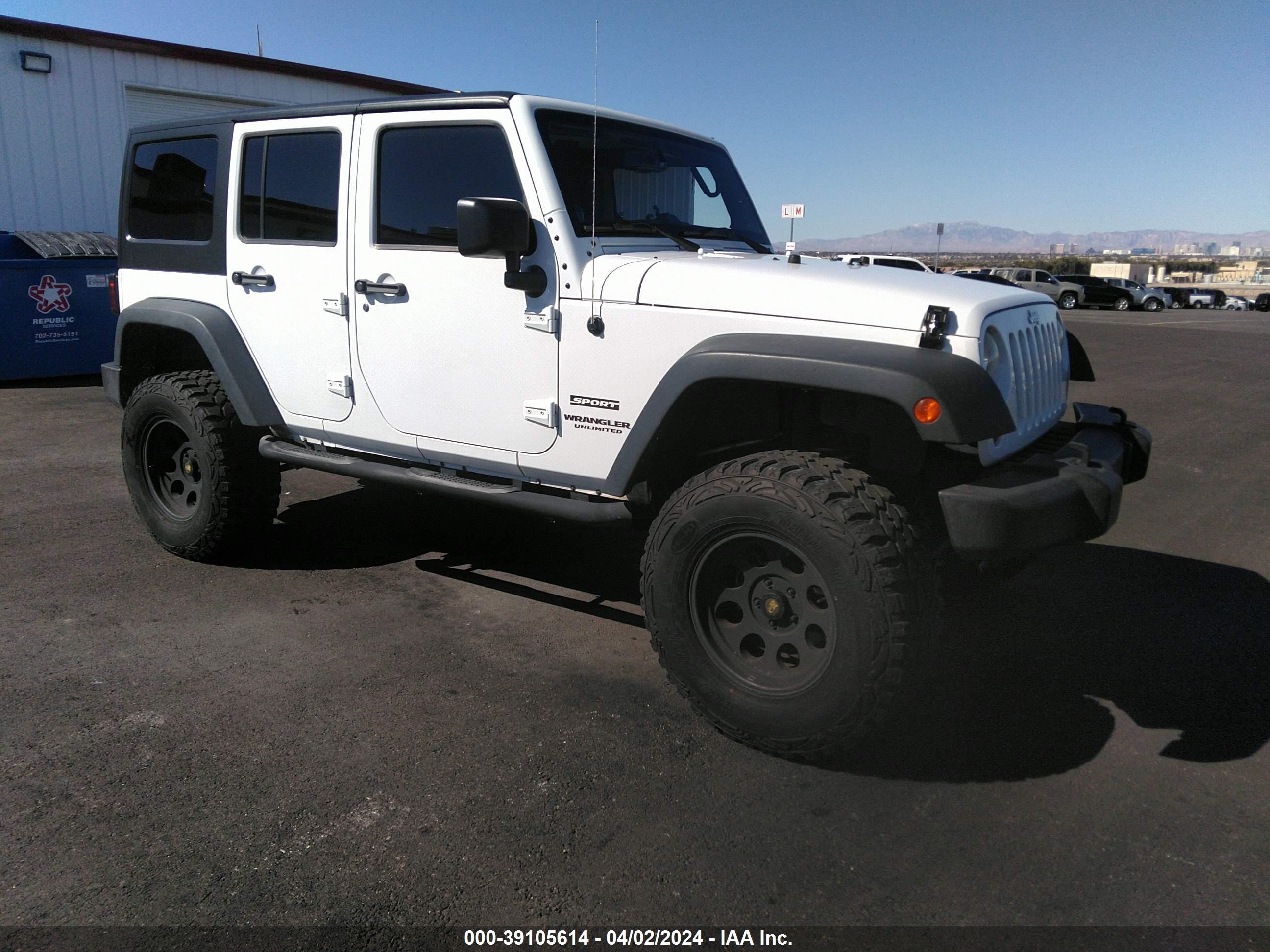 JEEP WRANGLER 2013 1c4bjwdg2dl701983