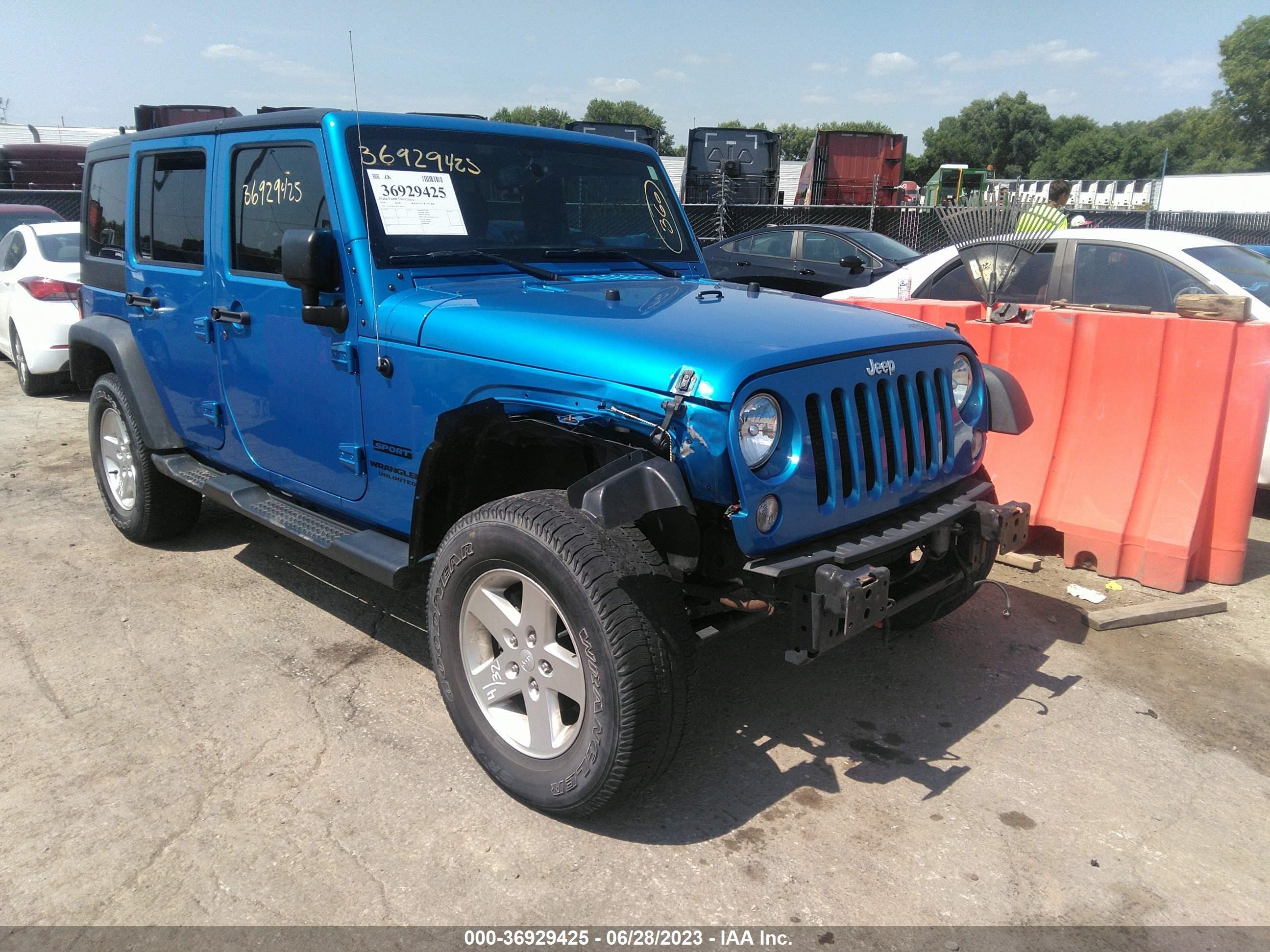 JEEP WRANGLER 2016 1c4bjwdg9gl264312