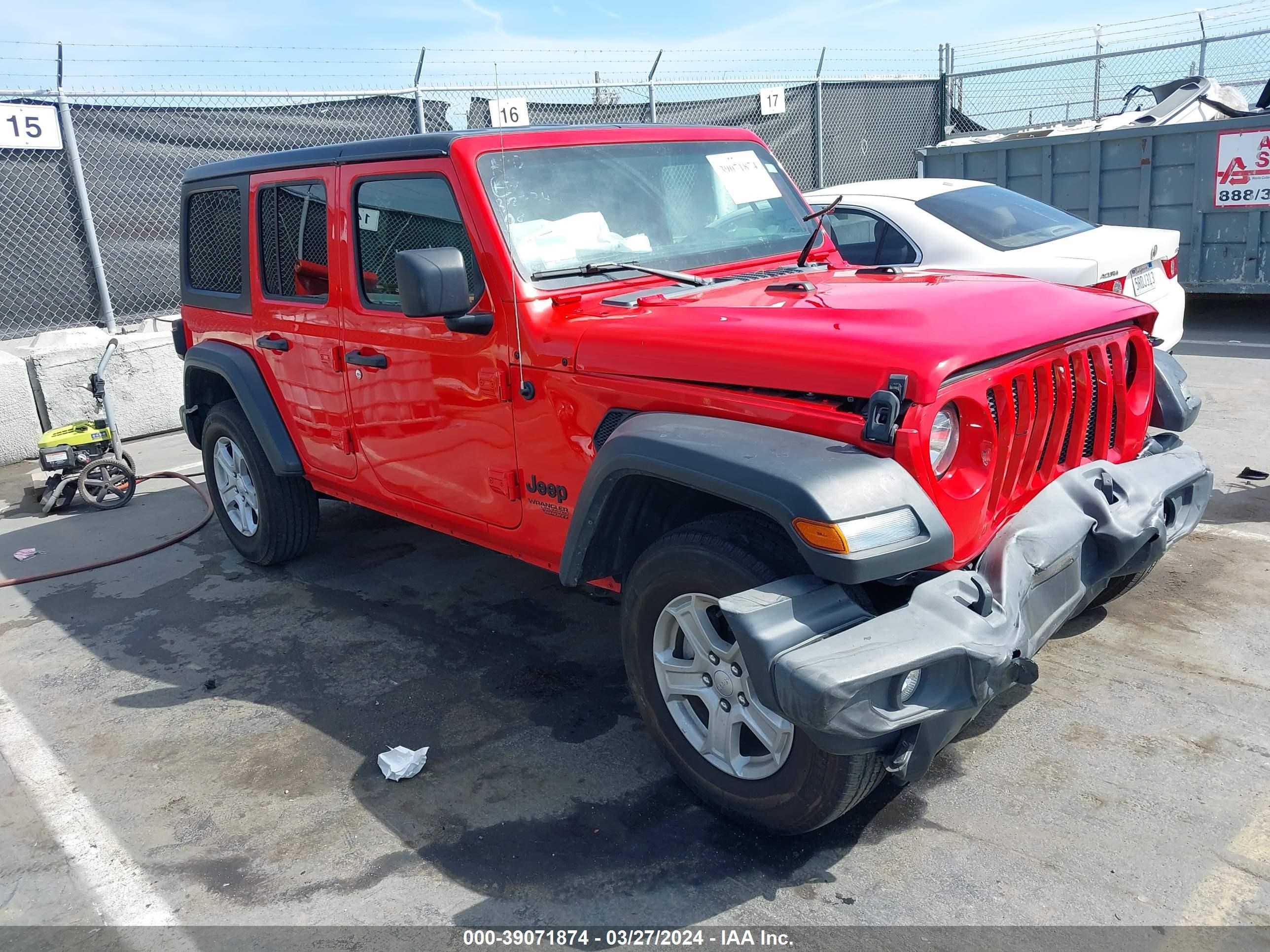 JEEP WRANGLER 2021 1c4hjxdg6mw827293