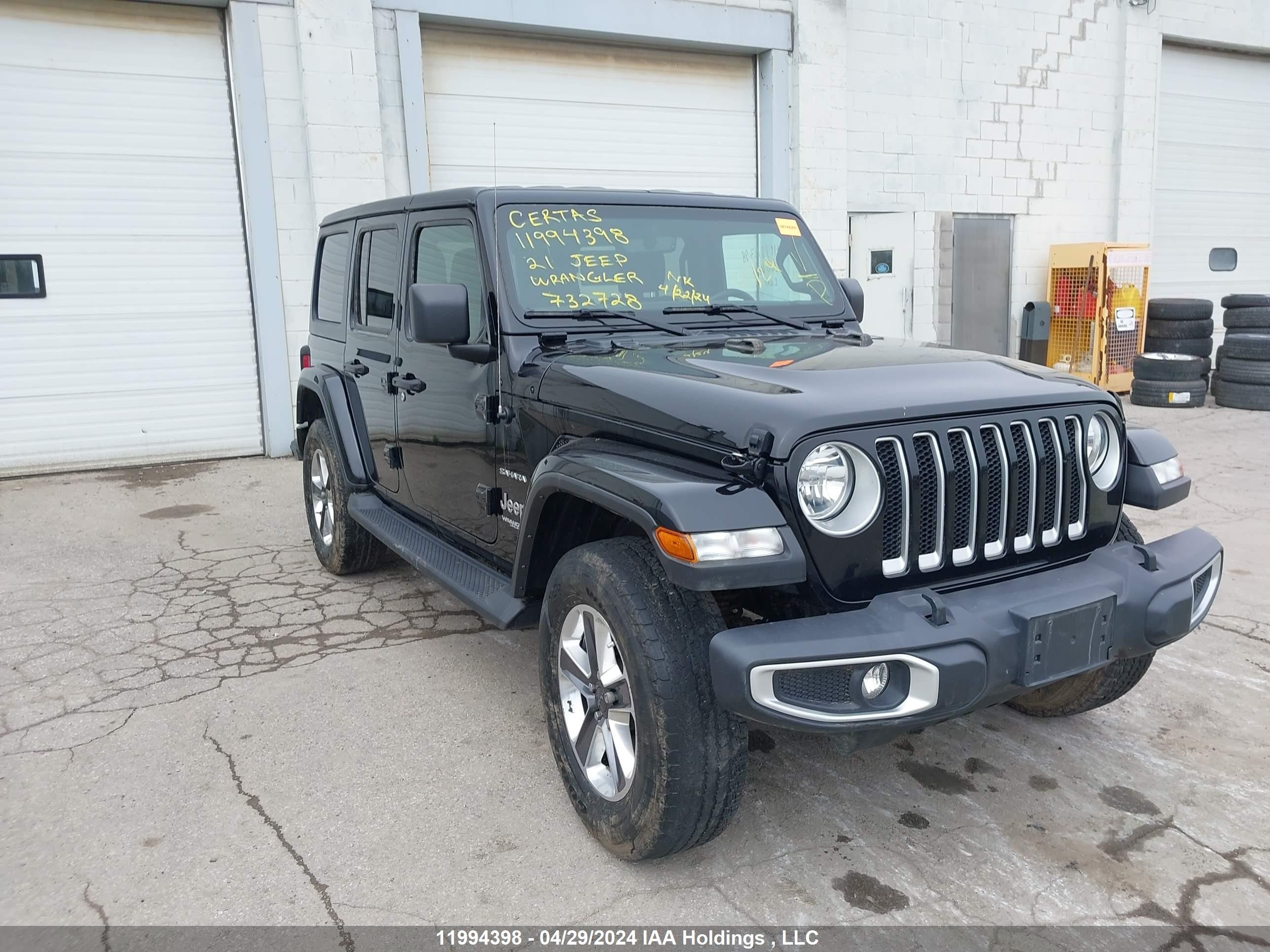 JEEP WRANGLER 2021 1c4hjxen4mw732728