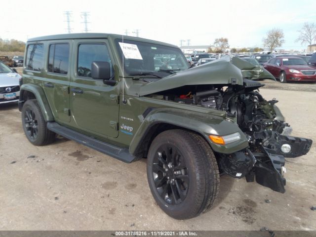 JEEP WRANGLER 4XE 2021 1c4jjxp65mw810389