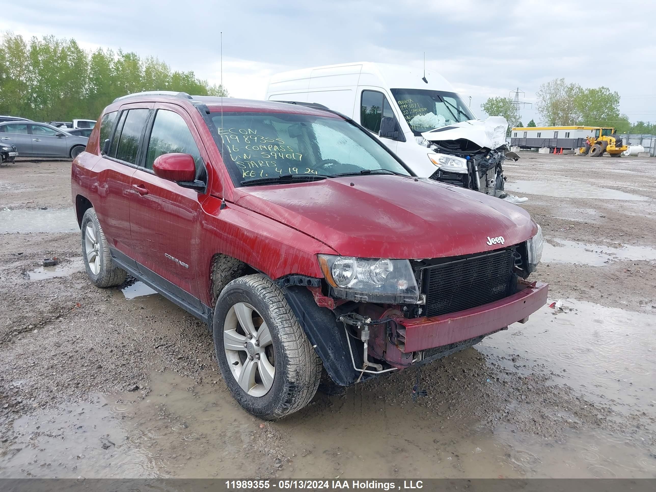 JEEP COMPASS 2016 1c4njdab7gd594017