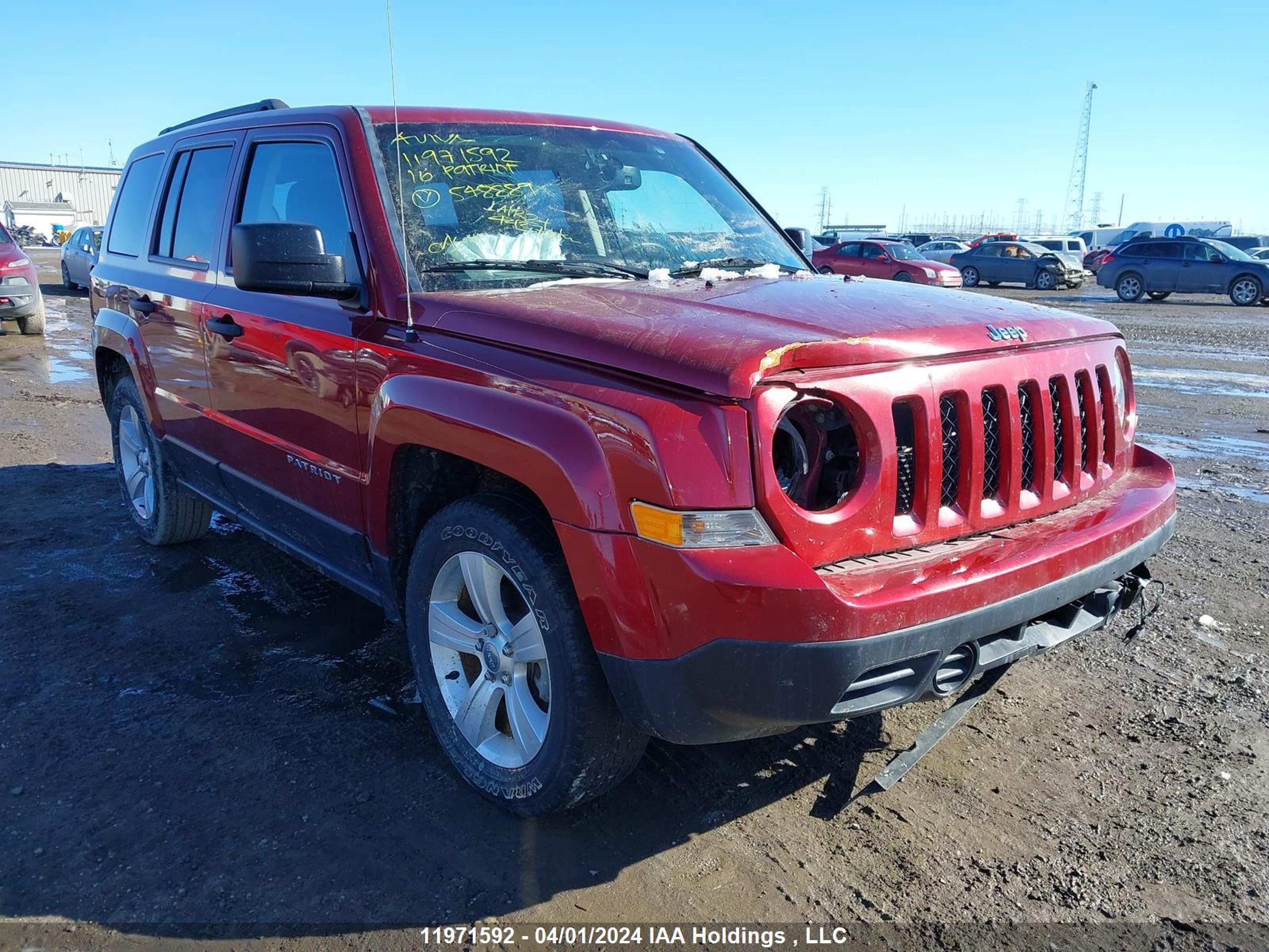 JEEP LIBERTY (PATRIOT) 2016 1c4njpab8gd548889