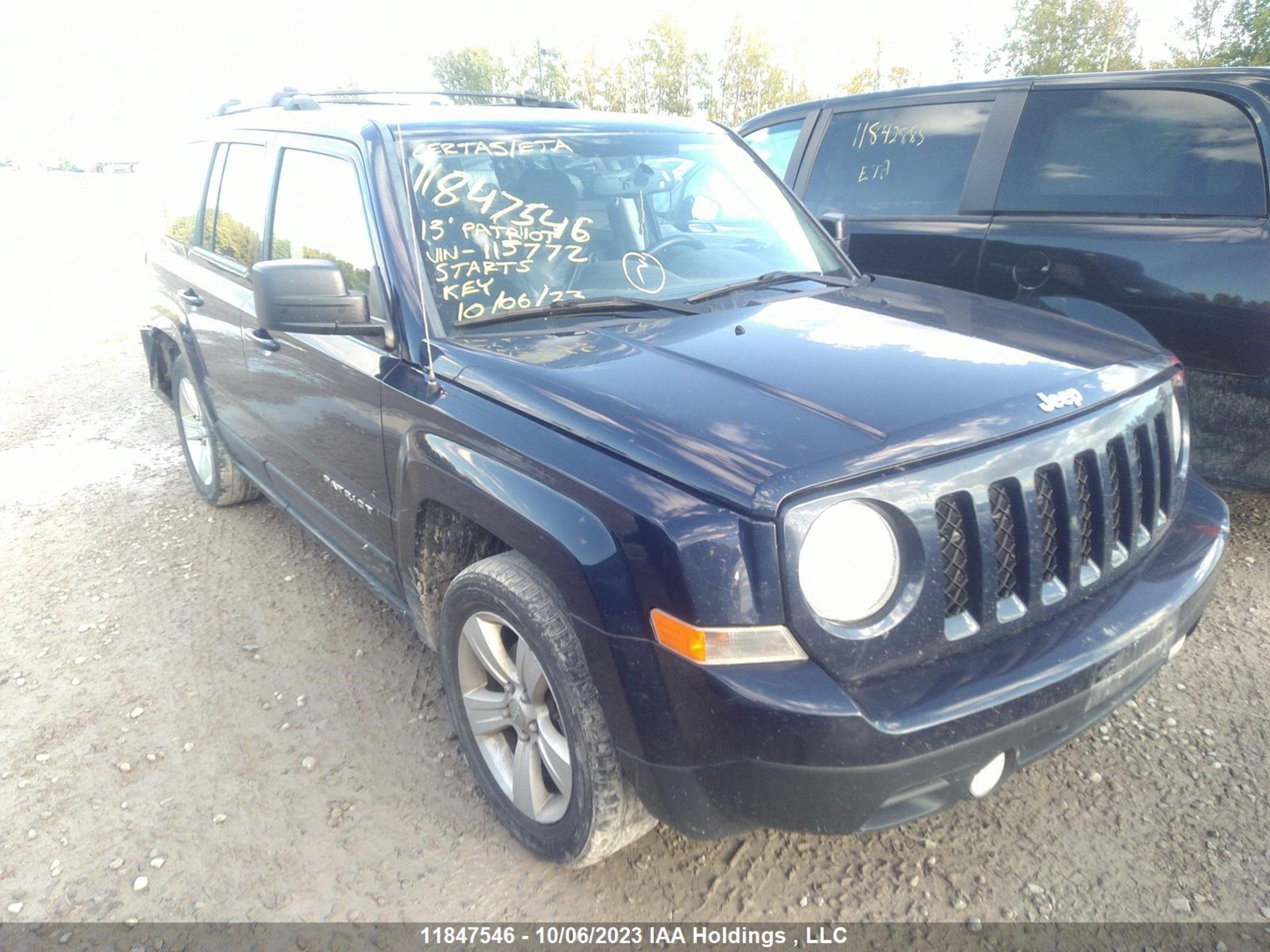 JEEP LIBERTY (PATRIOT) 2013 1c4njpab9dd115772