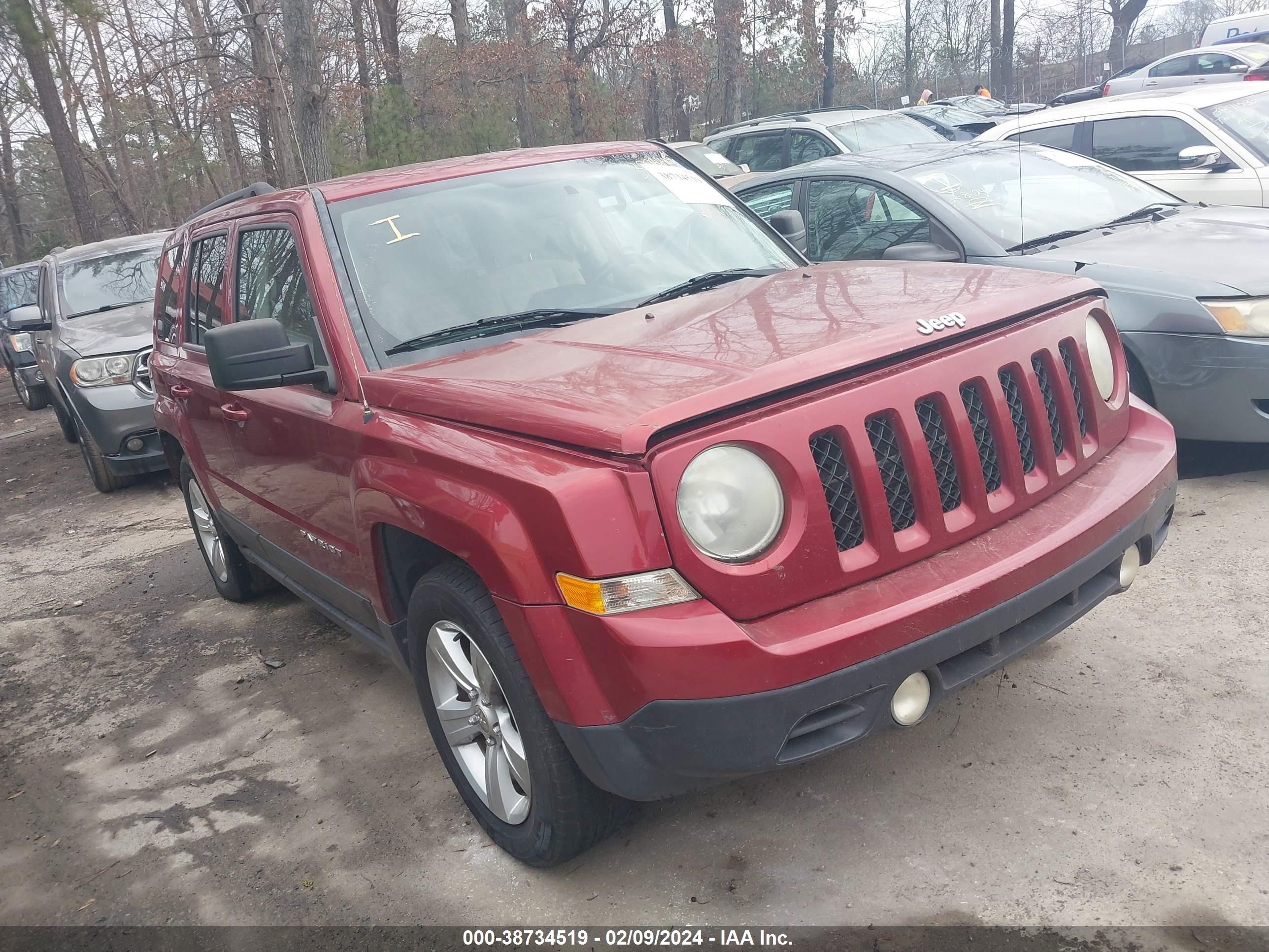 JEEP LIBERTY (PATRIOT) 2013 1c4njpfa6dd276340