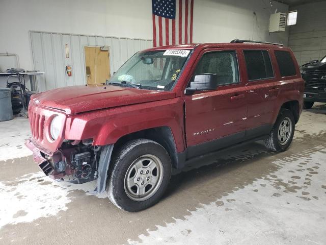 JEEP PATRIOT SP 2016 1c4njrbbxgd509389