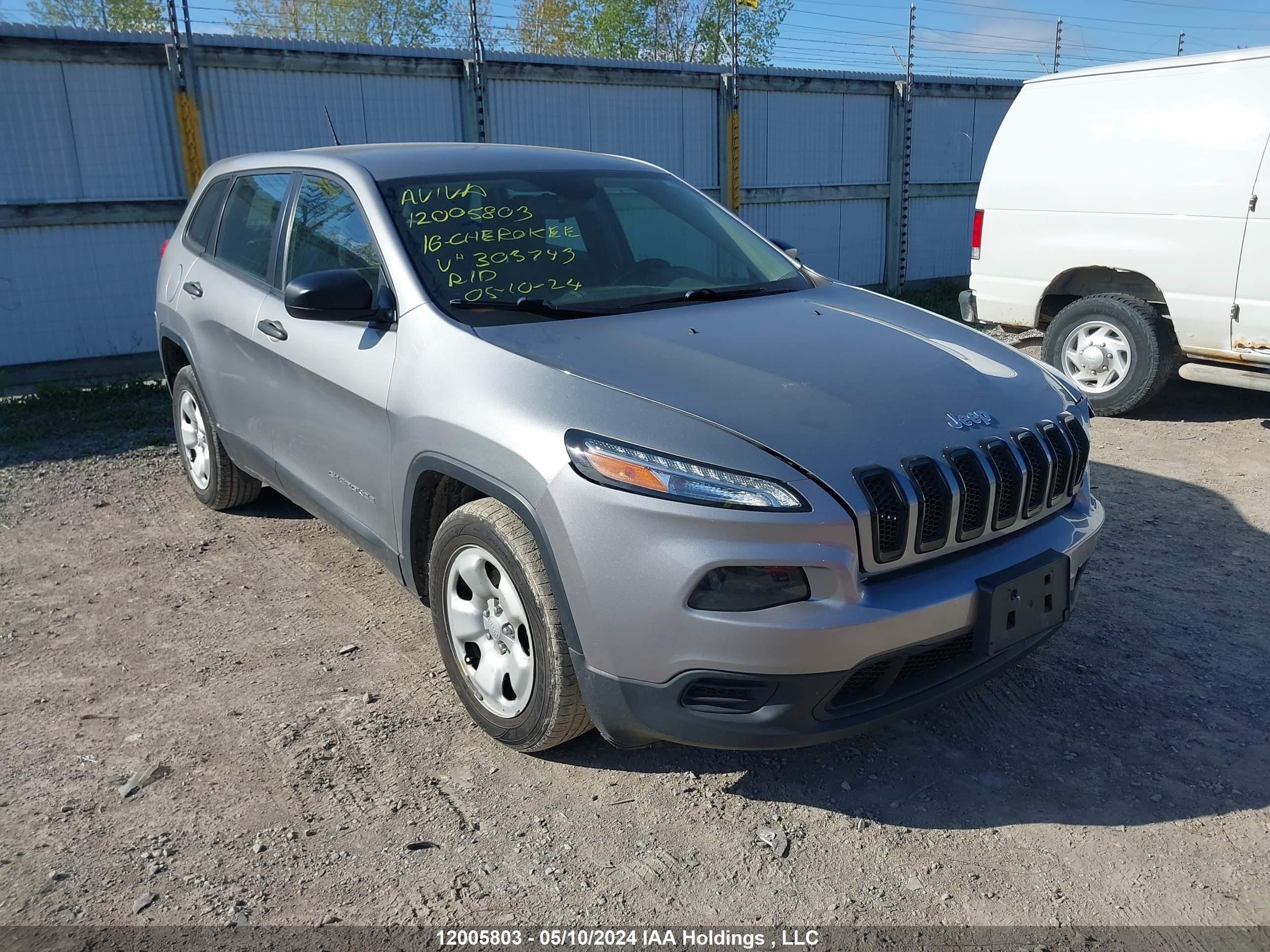 JEEP CHEROKEE 2016 1c4pjlab8gw303743