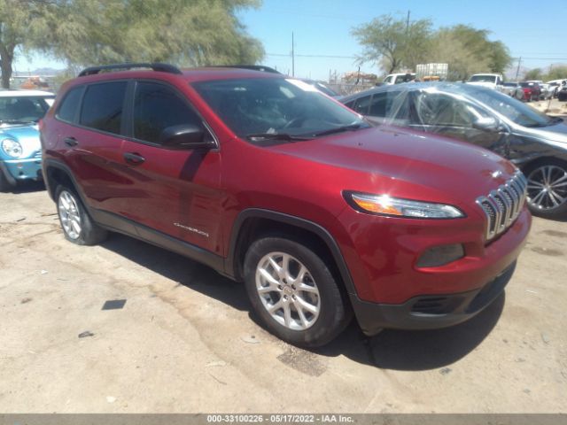 JEEP CHEROKEE 2016 1c4pjmab1gw123574