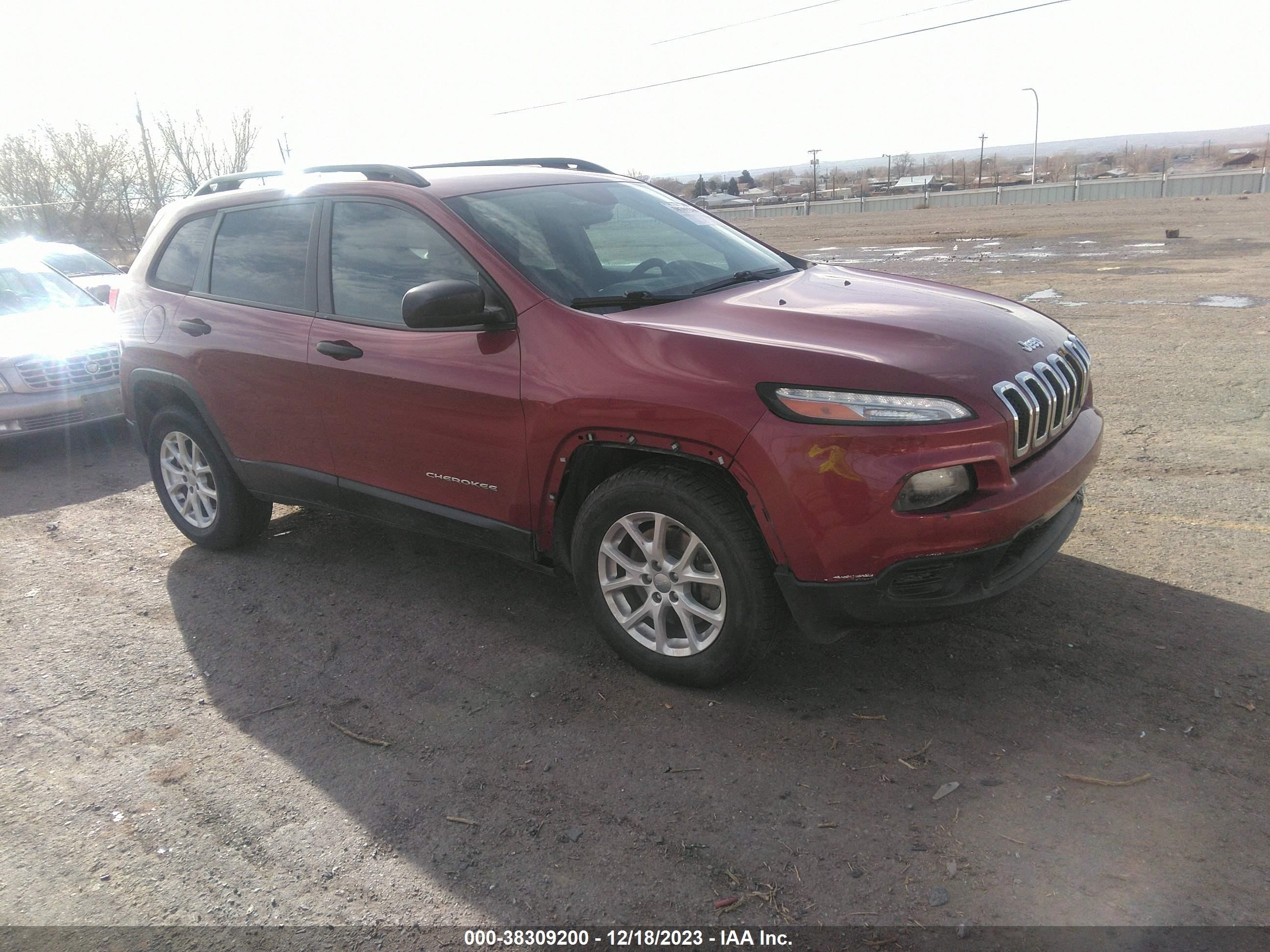 JEEP CHEROKEE 2016 1c4pjmabxgw193980