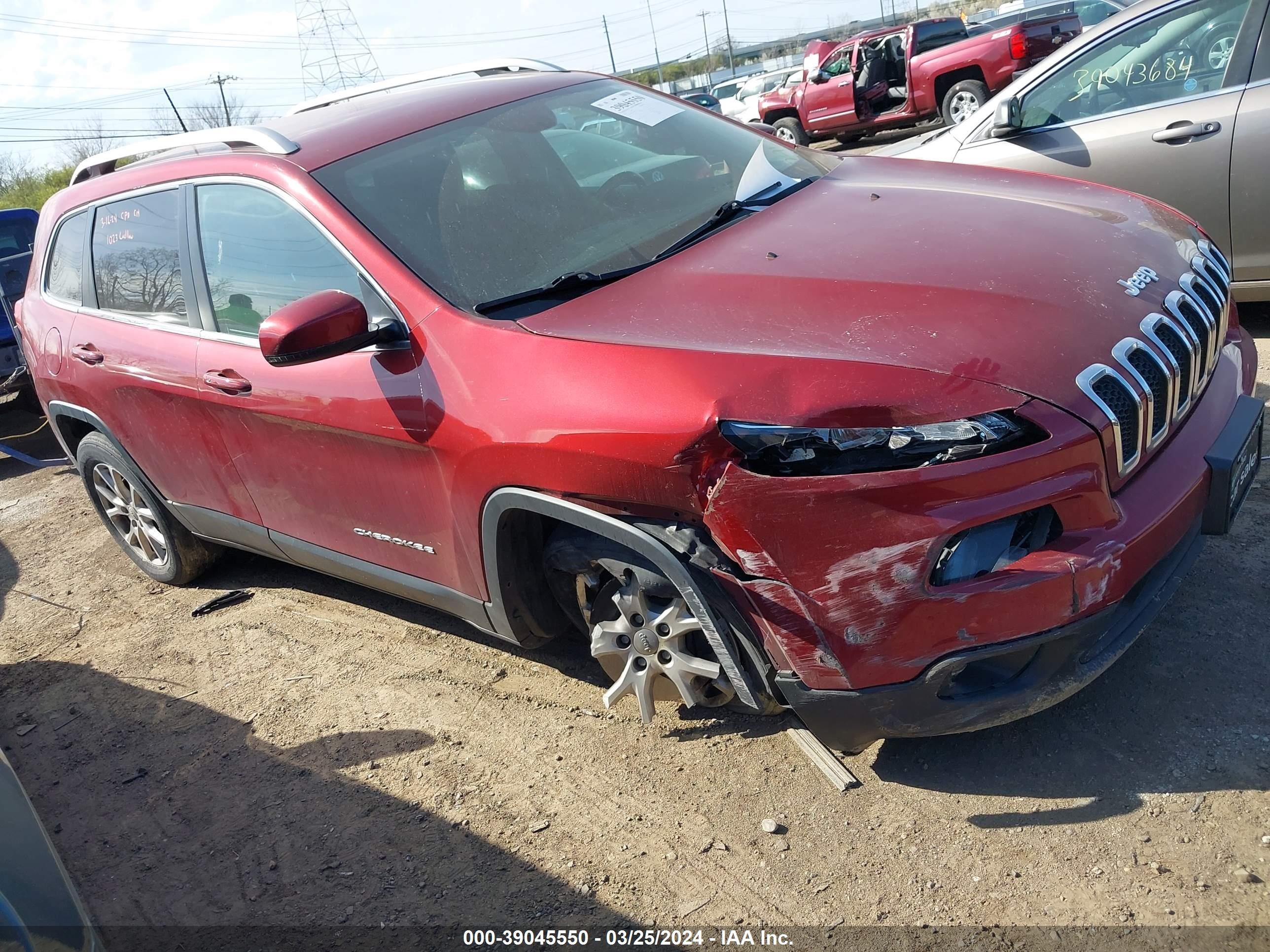 JEEP CHEROKEE 2016 1c4pjmcs5gw261955