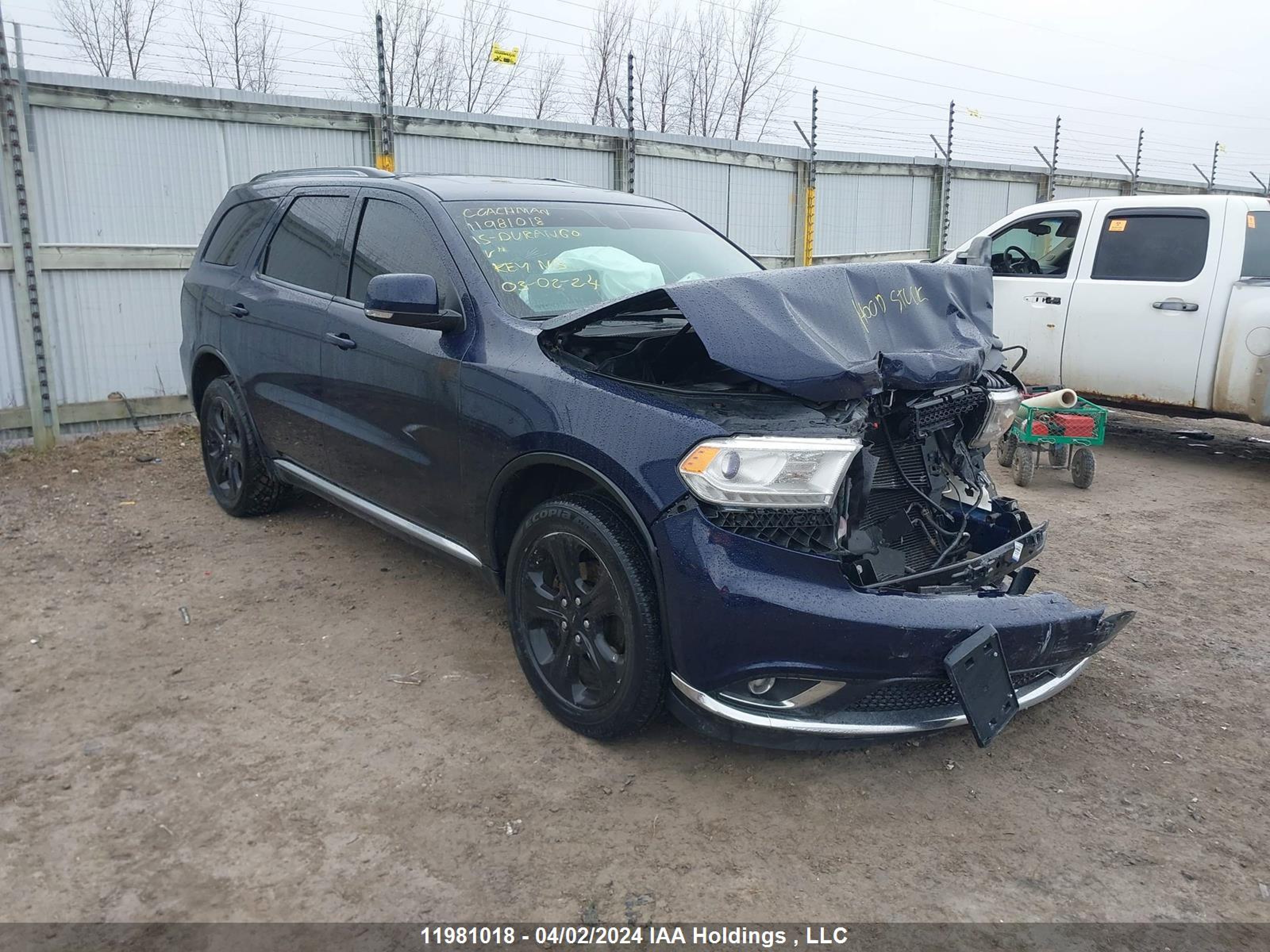 DODGE DURANGO 2015 1c4rdjdg7fc223054