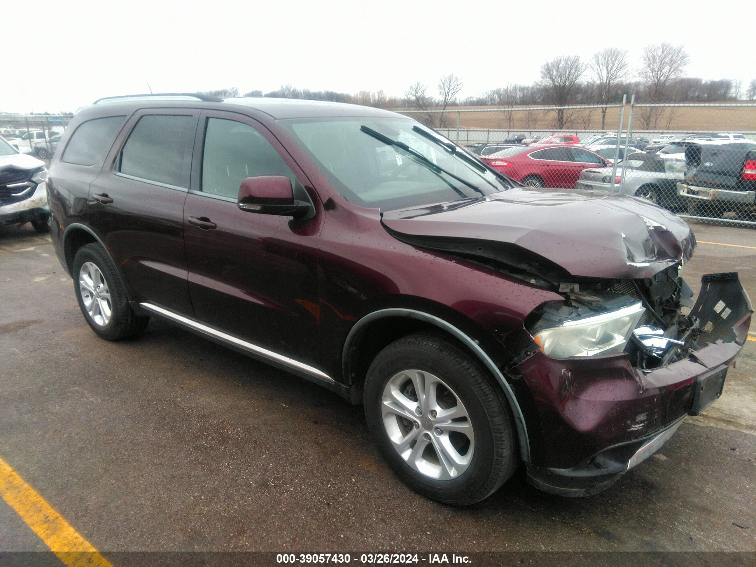 DODGE DURANGO 2012 1c4rdjdgxcc158289