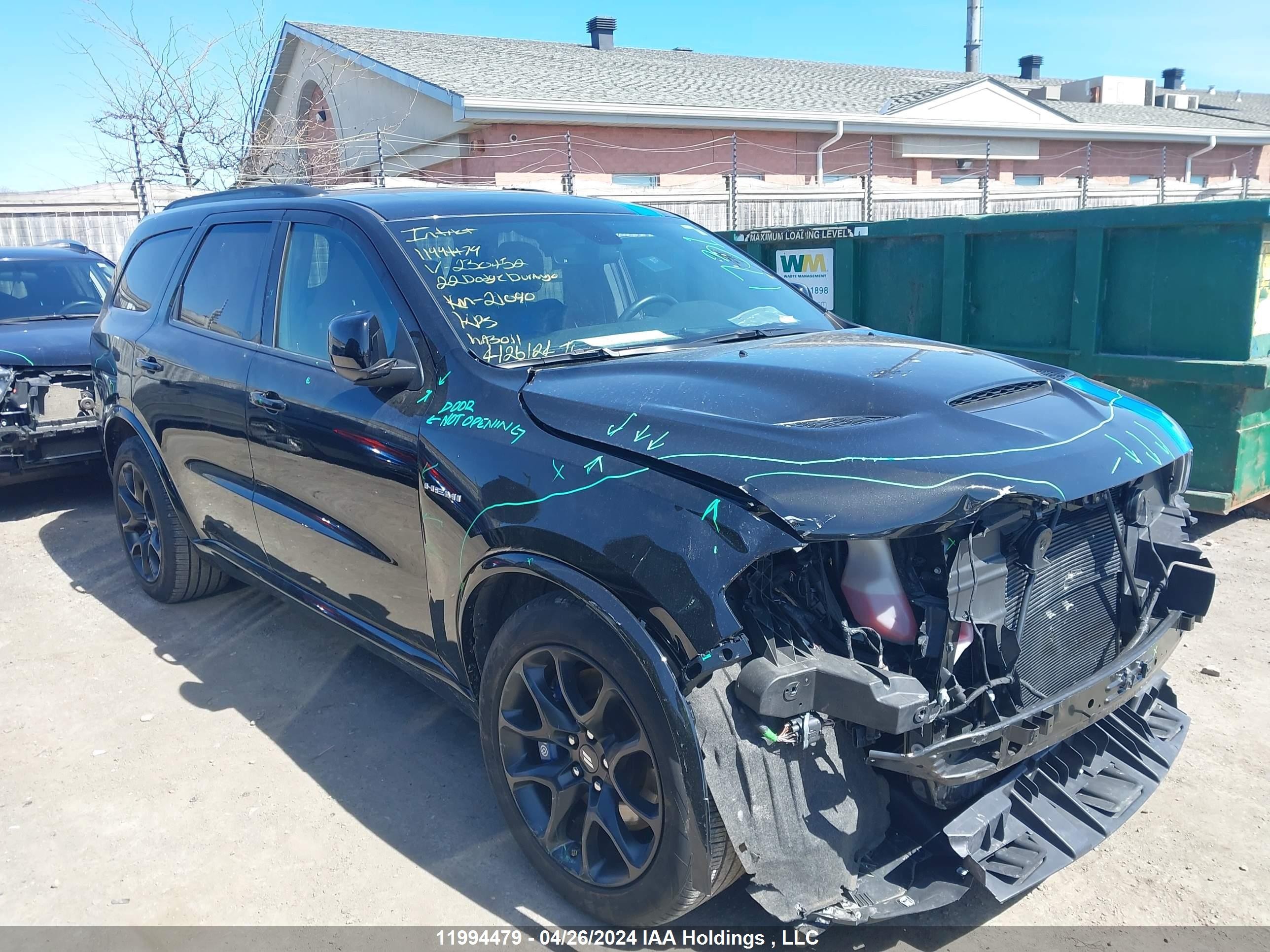 DODGE DURANGO 2022 1c4sdjct1nc230452