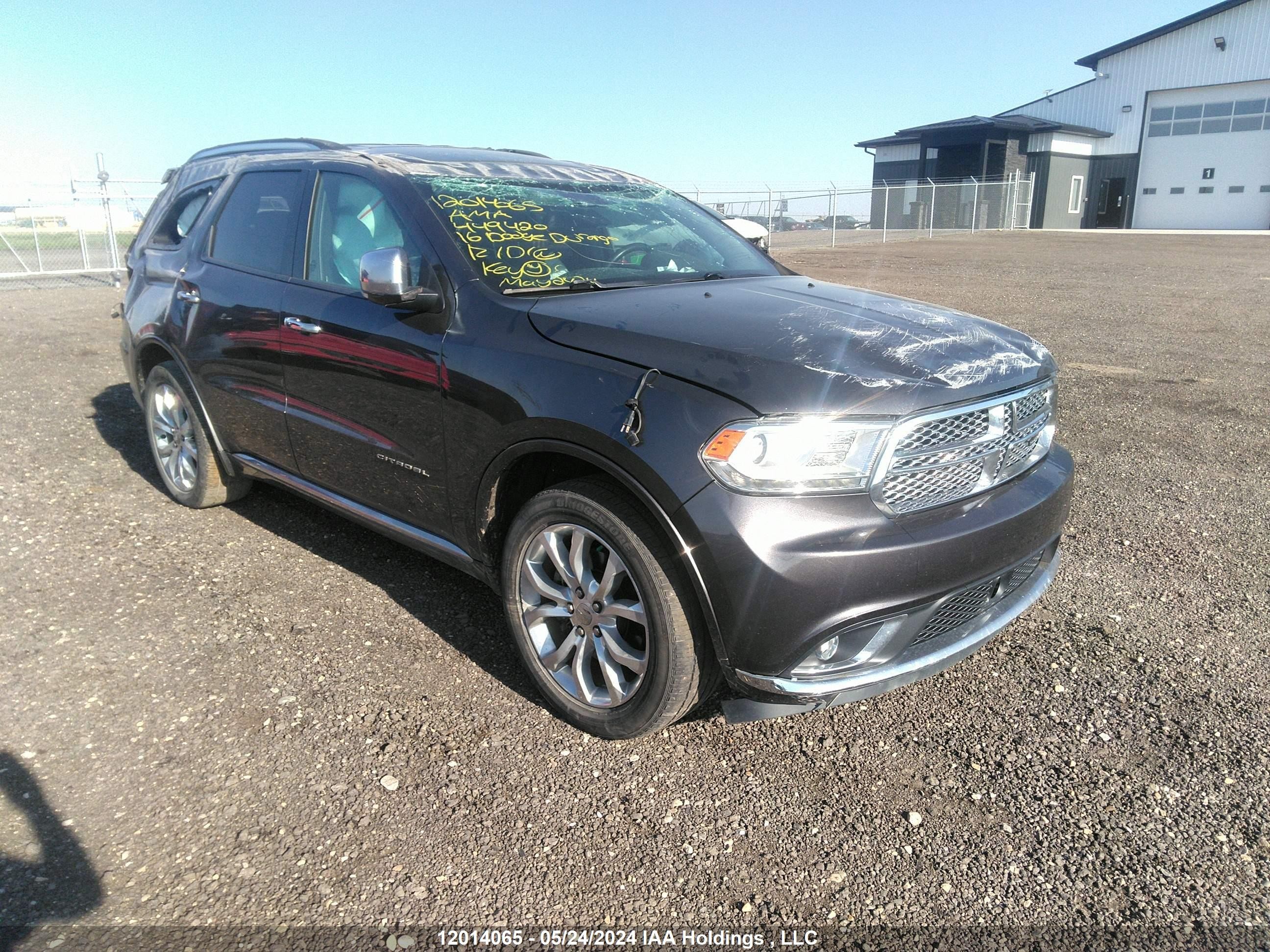 DODGE DURANGO 2016 1c4sdjet9gc449420