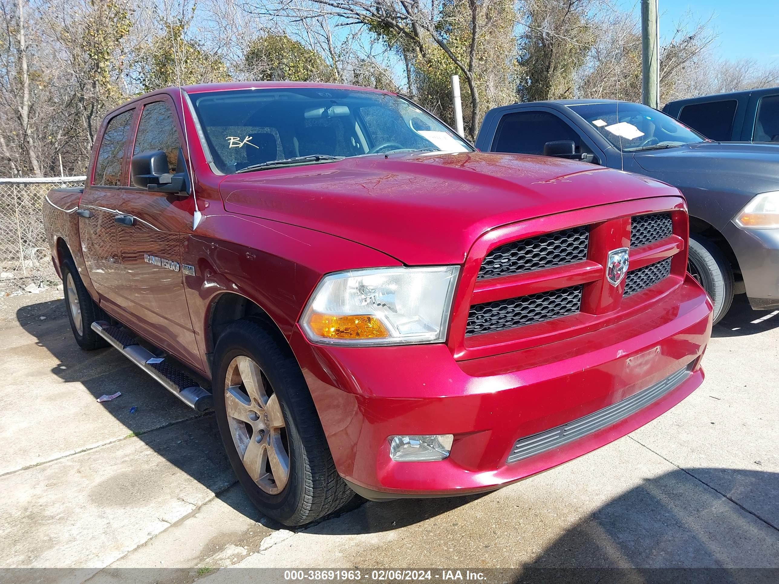 RAM 1500 2012 1c6rd6kt5cs259038