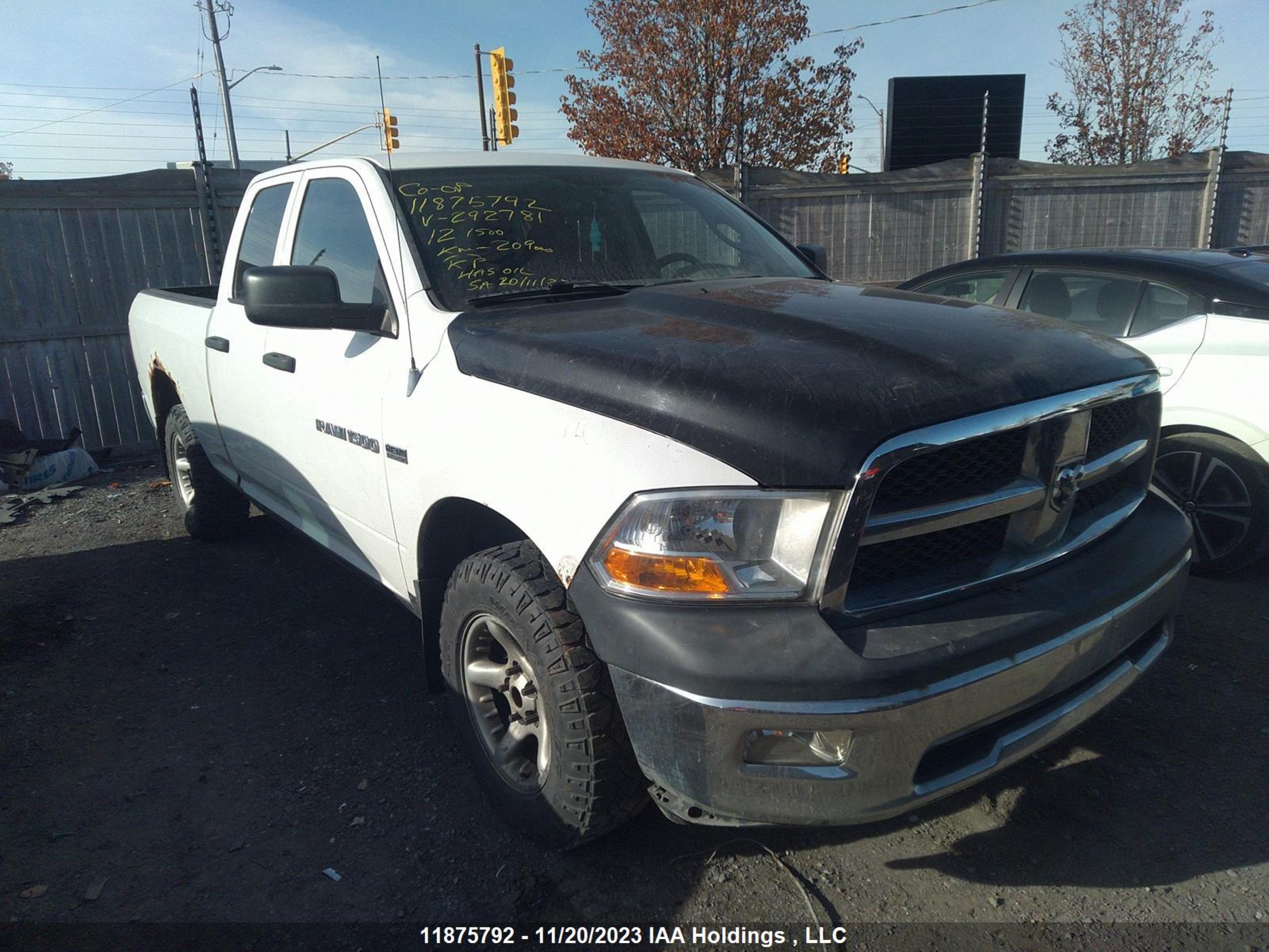 RAM 1500 2012 1c6rd7ft1cs292781