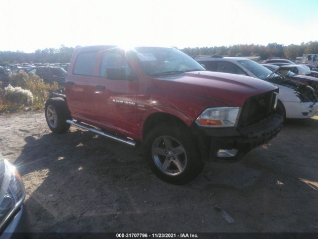 RAM 1500 2012 1c6rd7kt3cs227422