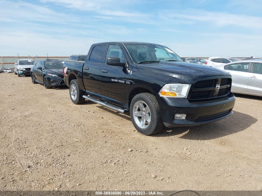 RAM 1500 2012 1c6rd7kt4cs263300