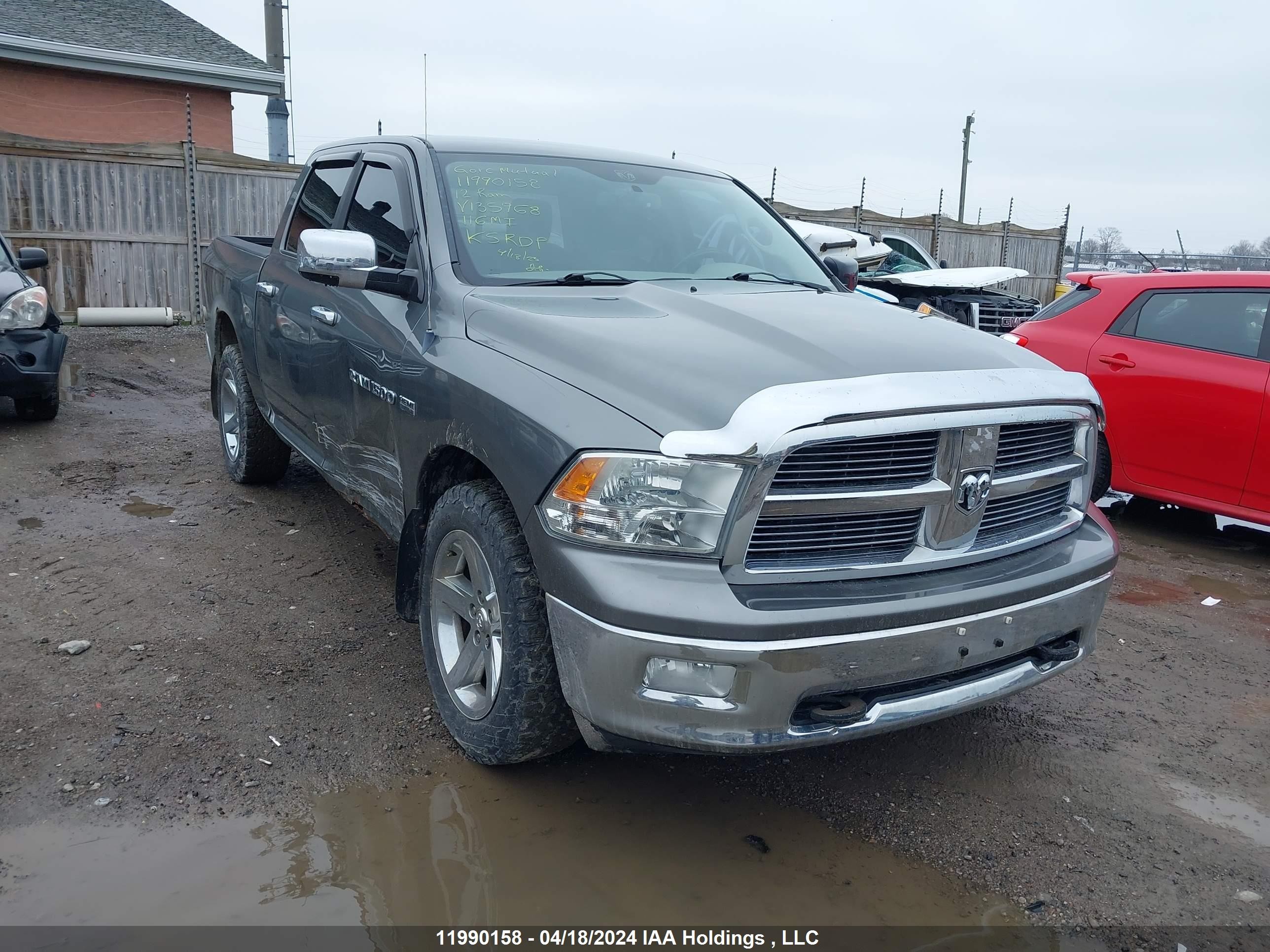 RAM 1500 2012 1c6rd7lt5cs135968