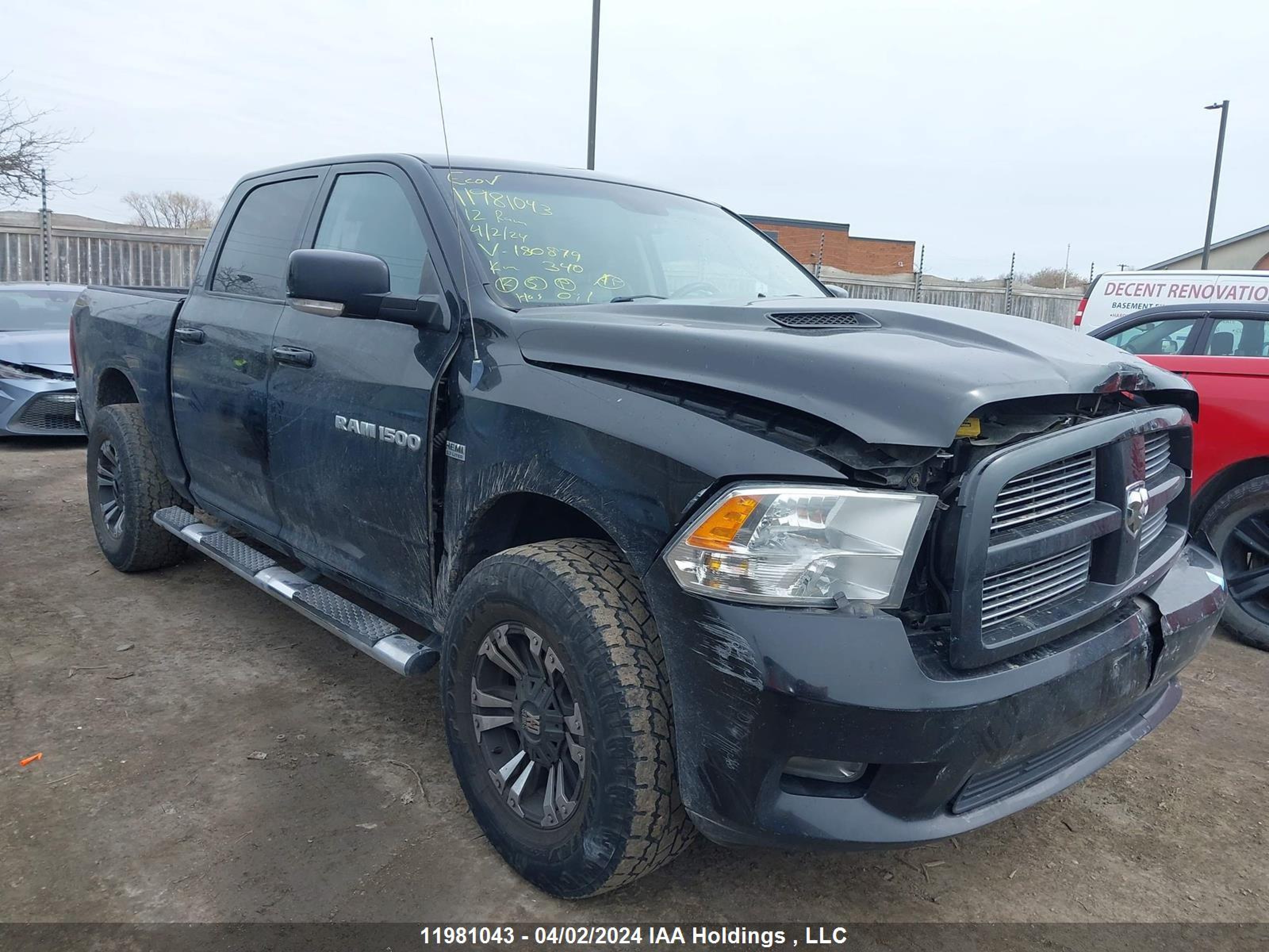 RAM 1500 2012 1c6rd7mt2cs180879