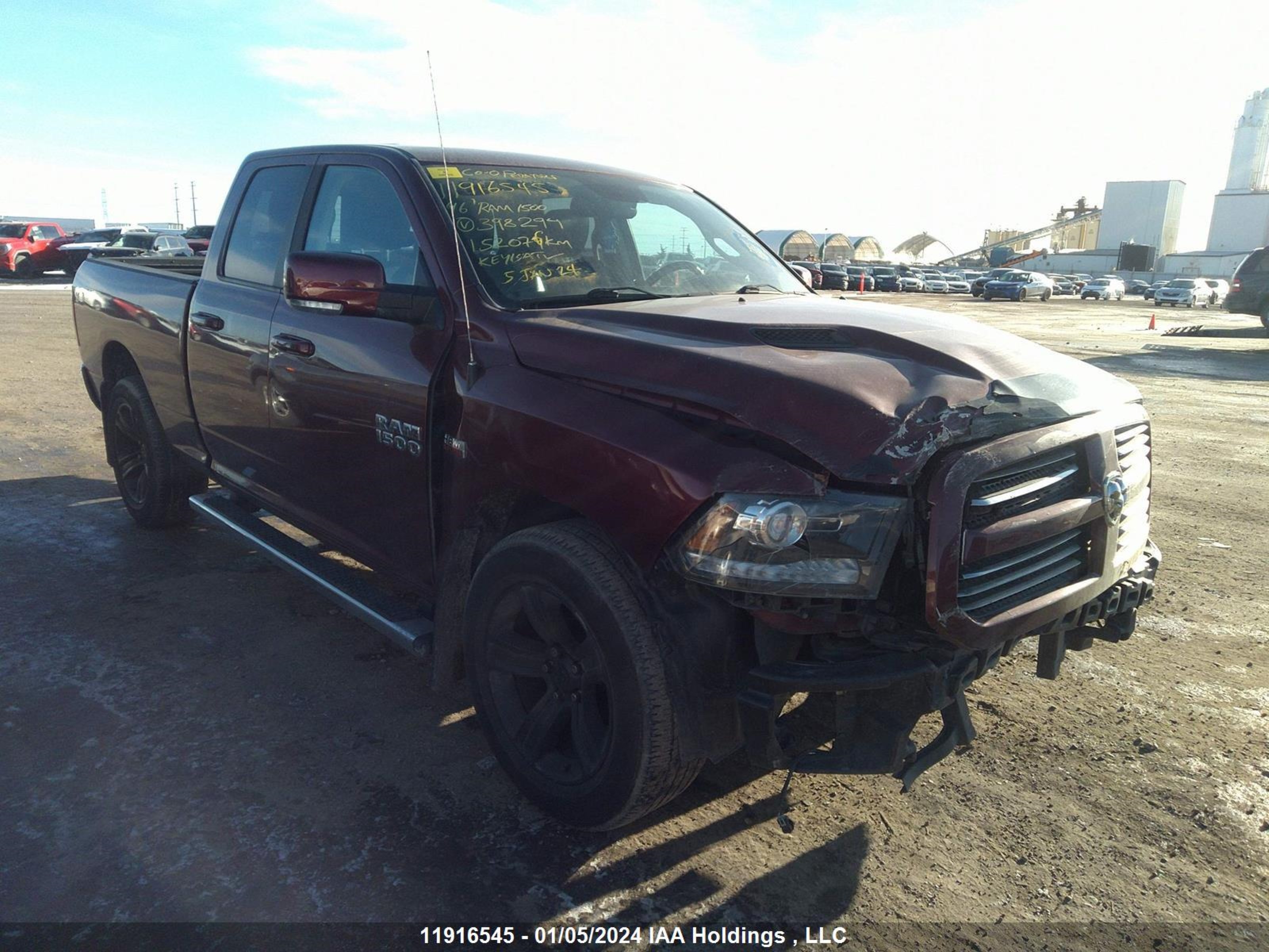 RAM 1500 2016 1c6rr7htxgs398294