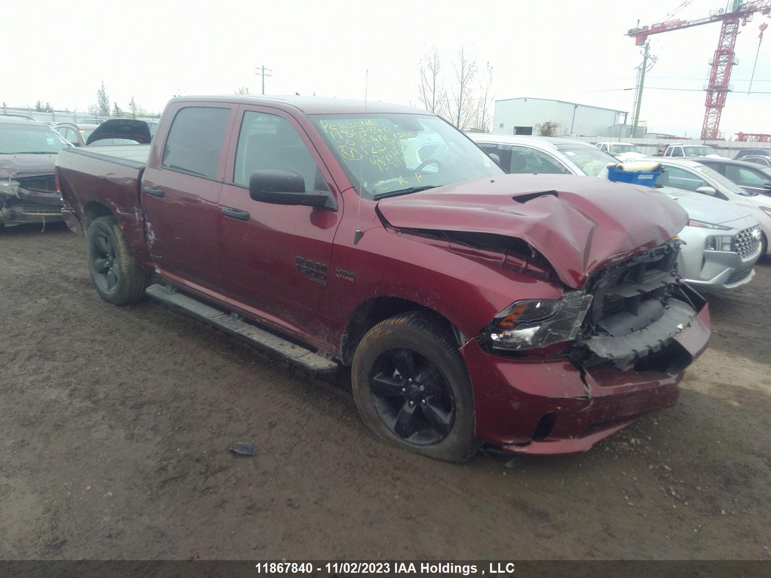 RAM 1500 2020 1c6rr7kt7ls125087