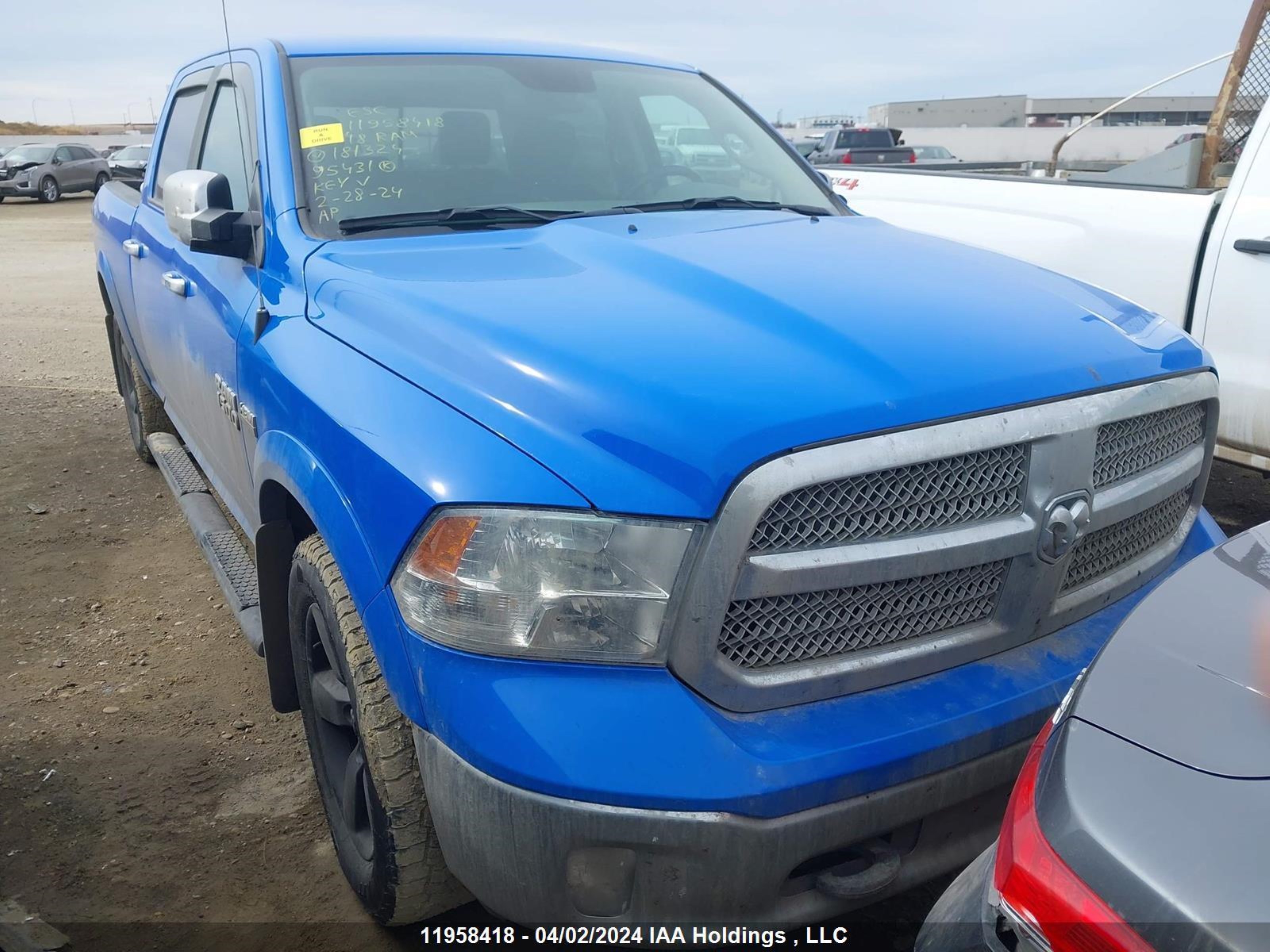 RAM 1500 2018 1c6rr7tt6js181324