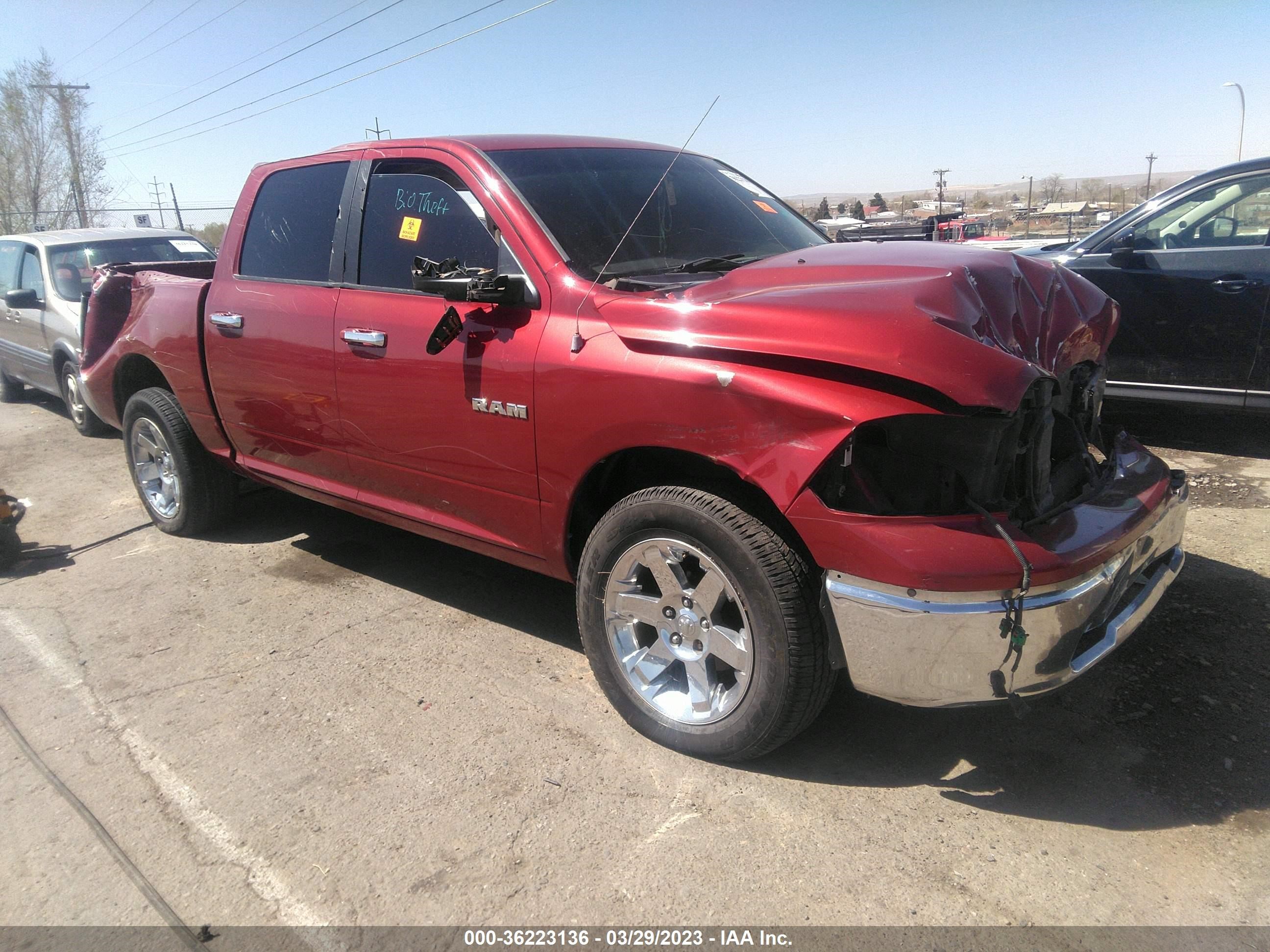 DODGE RAM 2009 1d3hb13tx9s753147