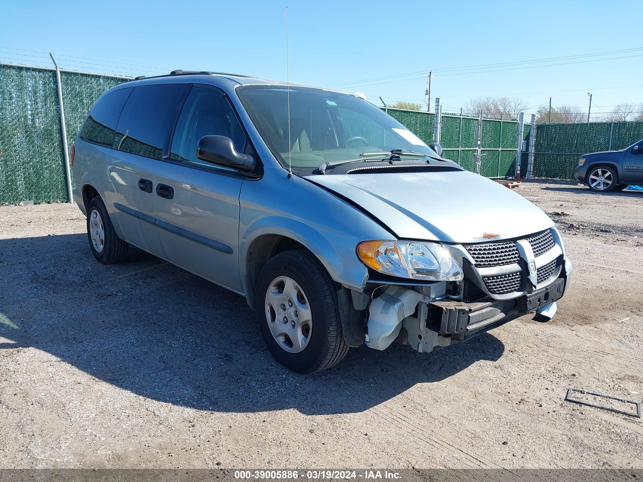 DODGE CARAVAN 2003 1d4gp24373b230107