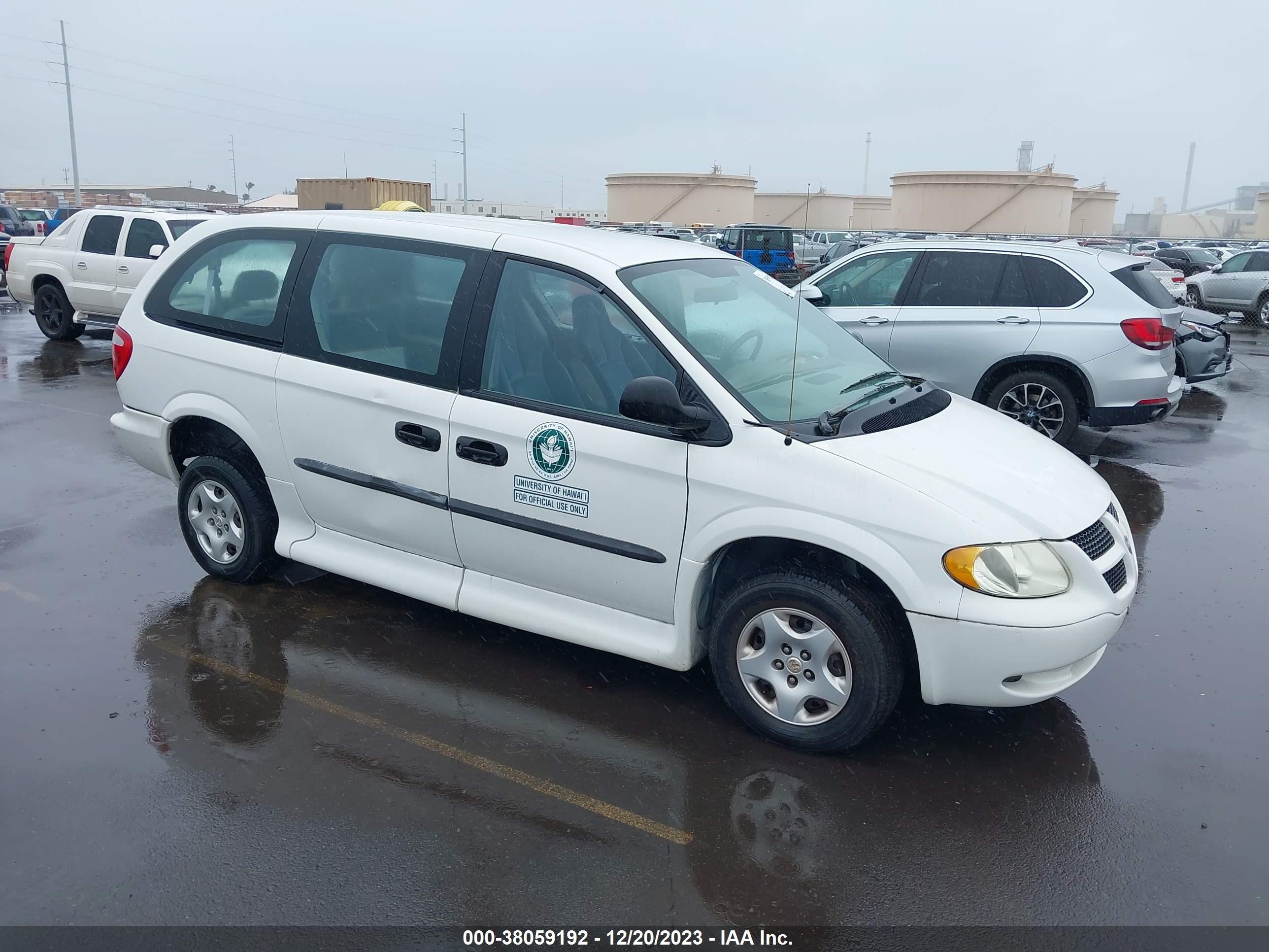 DODGE CARAVAN 2003 1d4gp24383b135734