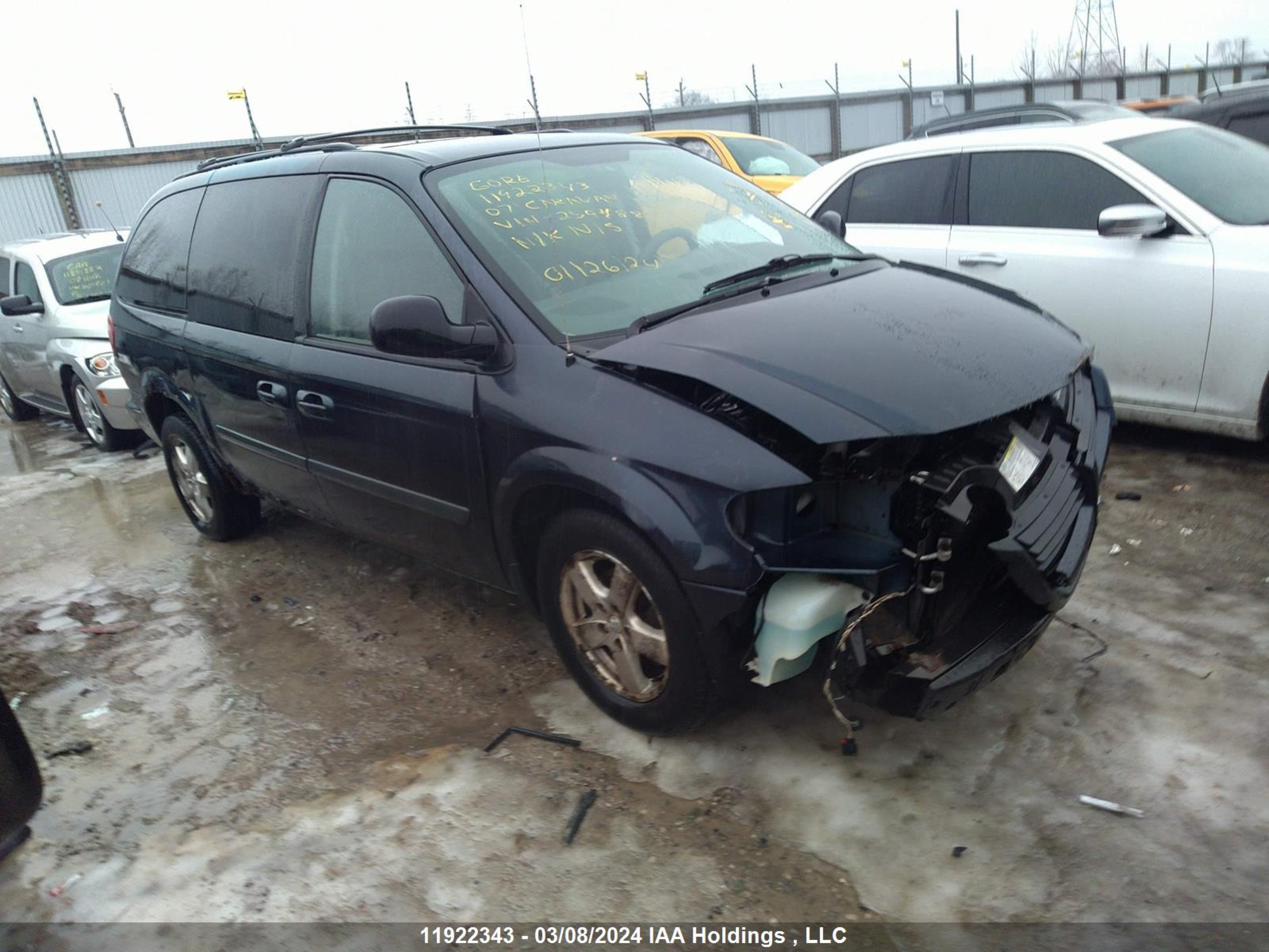 DODGE CARAVAN 2007 1d4gp24r07b259488