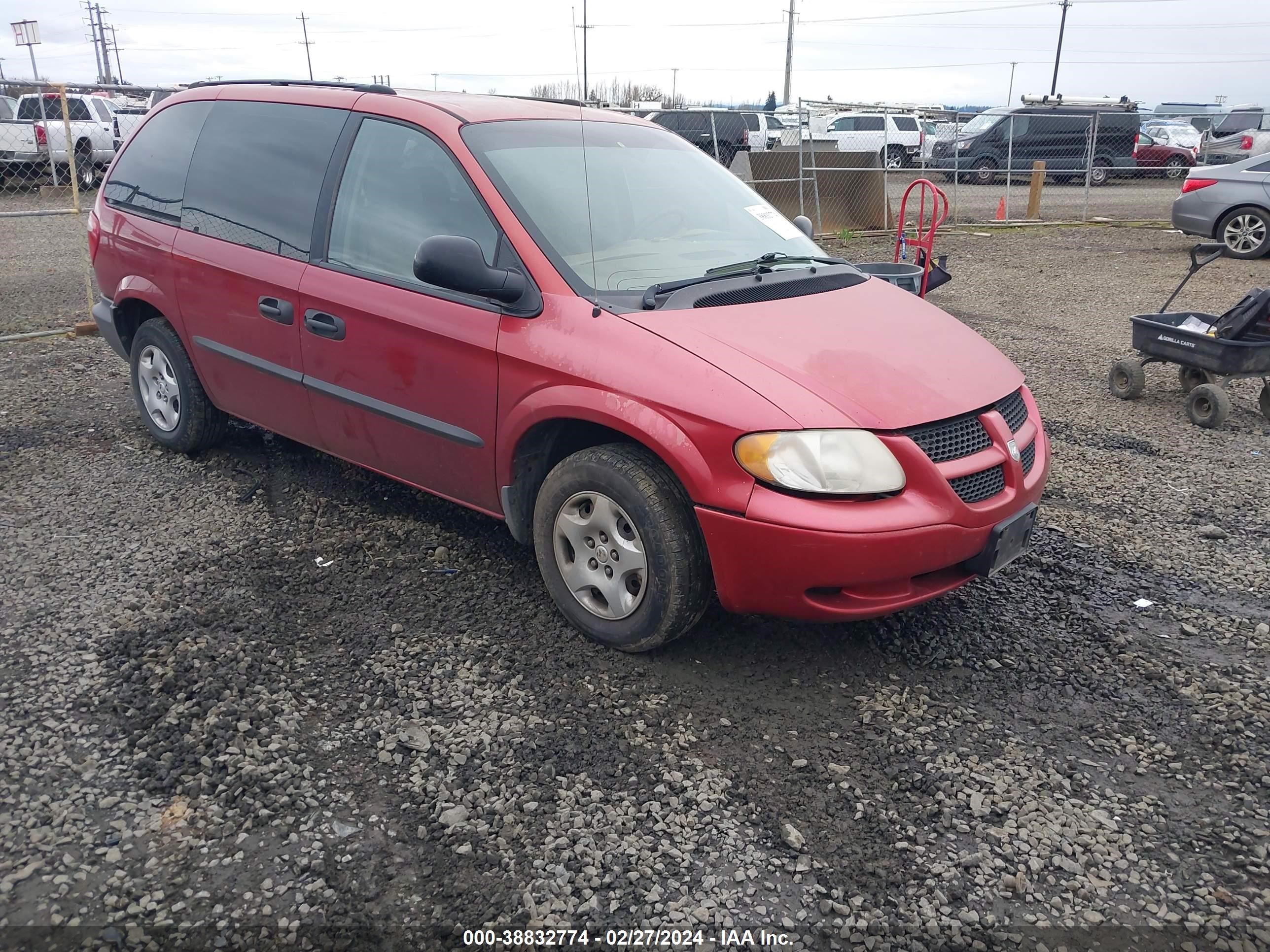 DODGE CARAVAN 2003 1d4gp253x3b108954