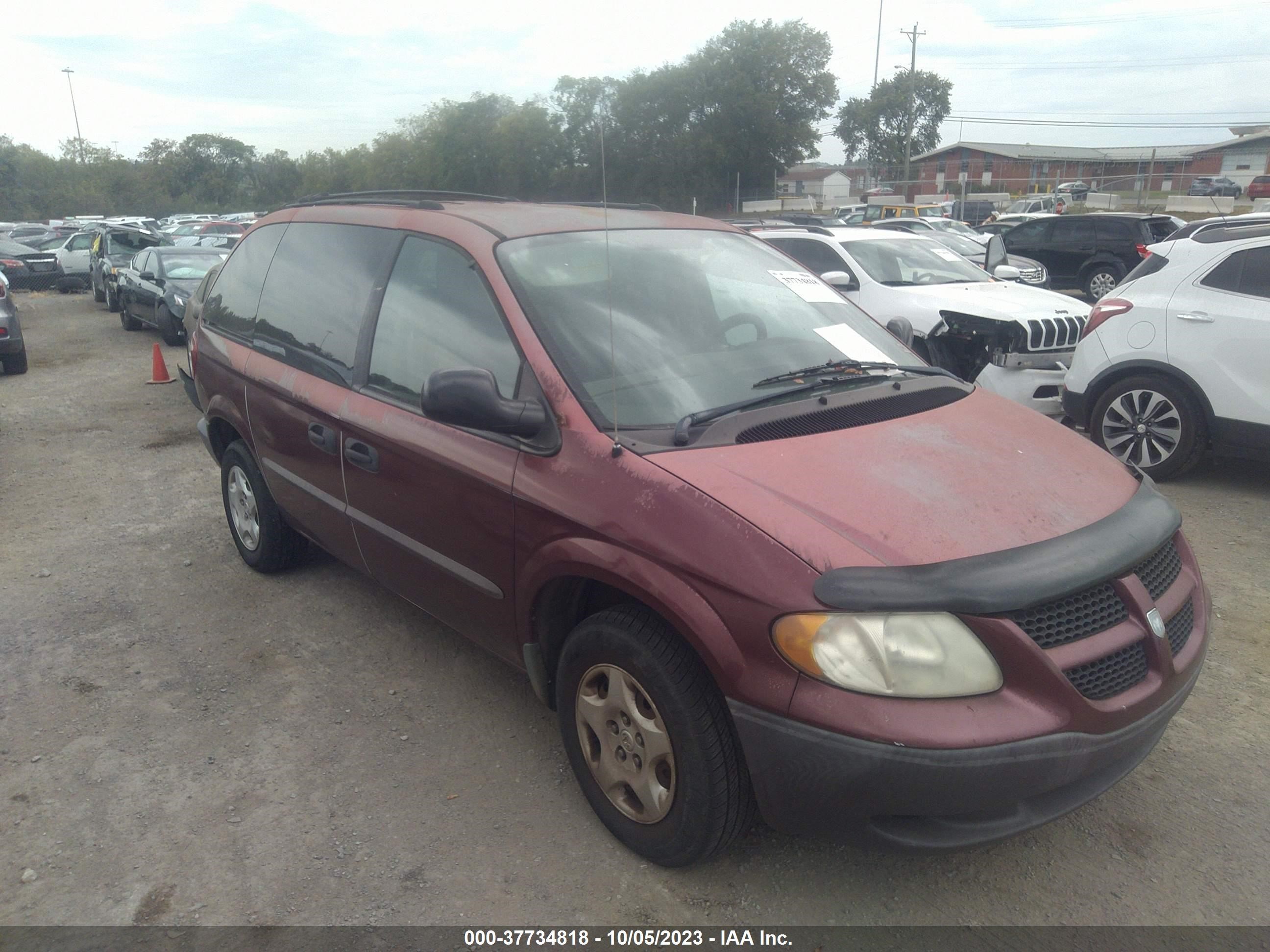 DODGE CARAVAN 2003 1d4gp25b03b110106