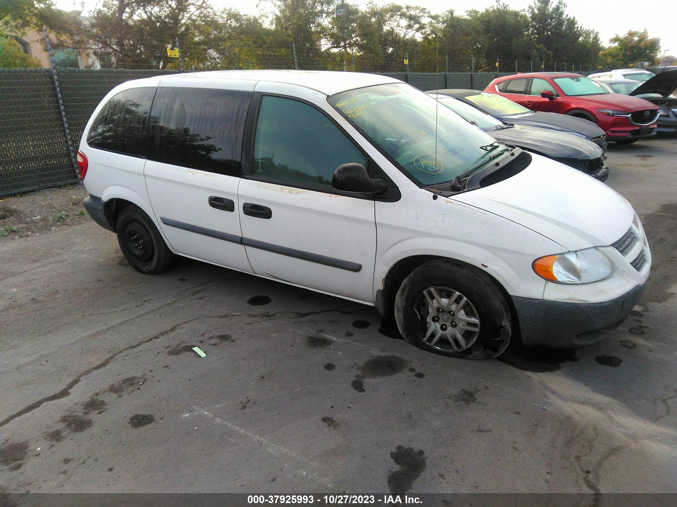 DODGE CARAVAN 2007 1d4gp25b17b116907