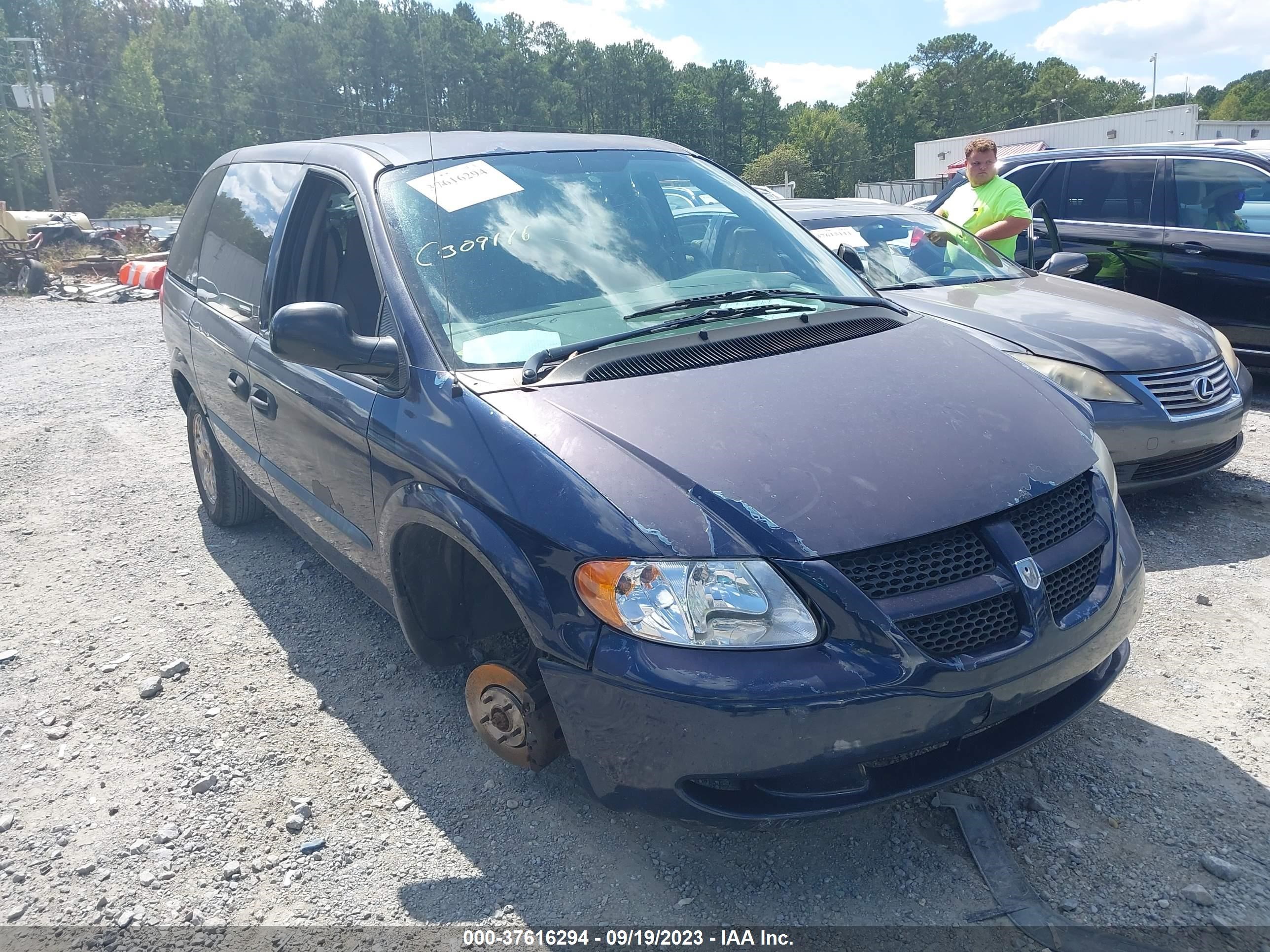 DODGE CARAVAN 2003 1d4gp25rx3b278011