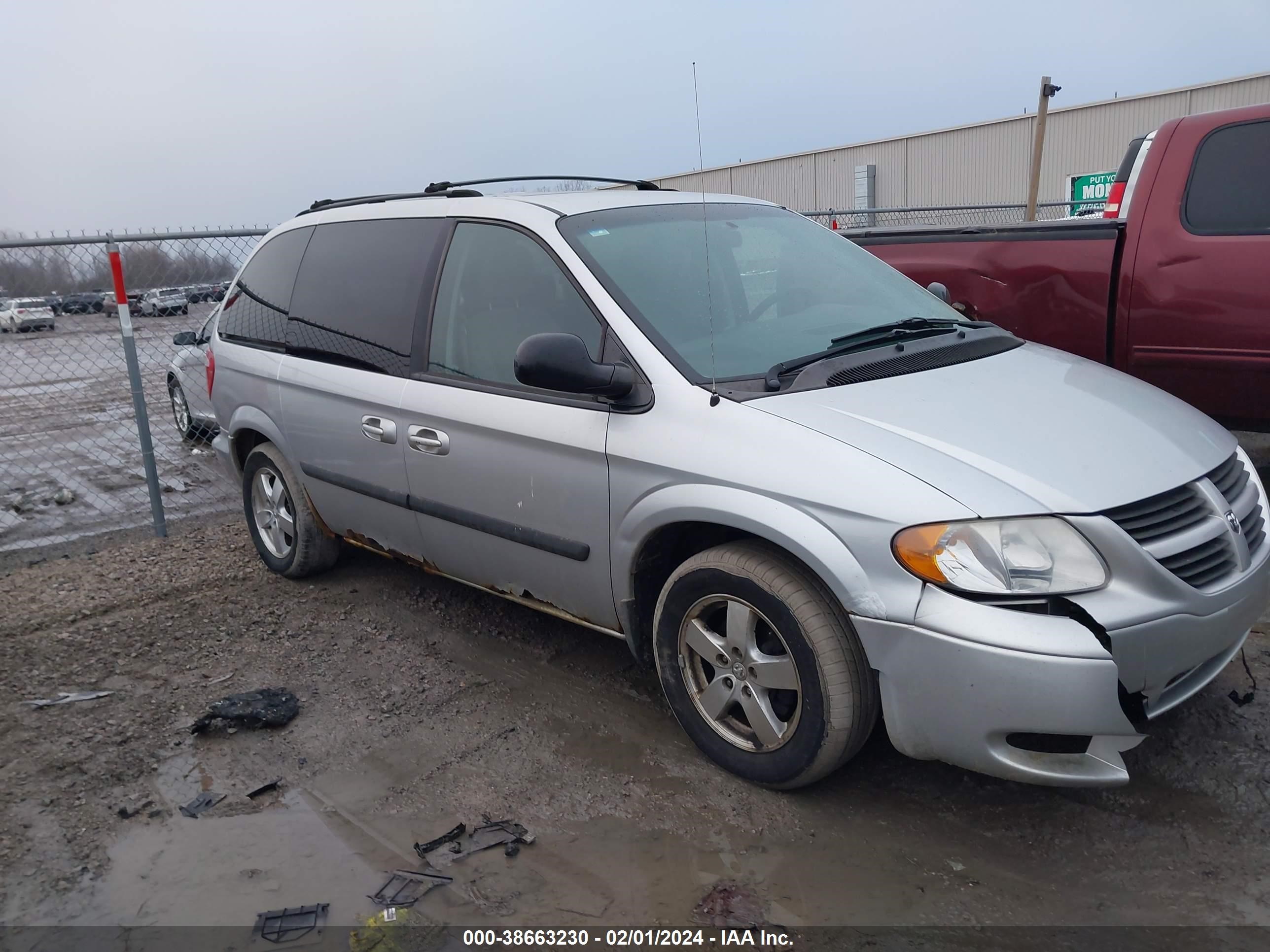 DODGE CARAVAN 2007 1d4gp45r17b196797