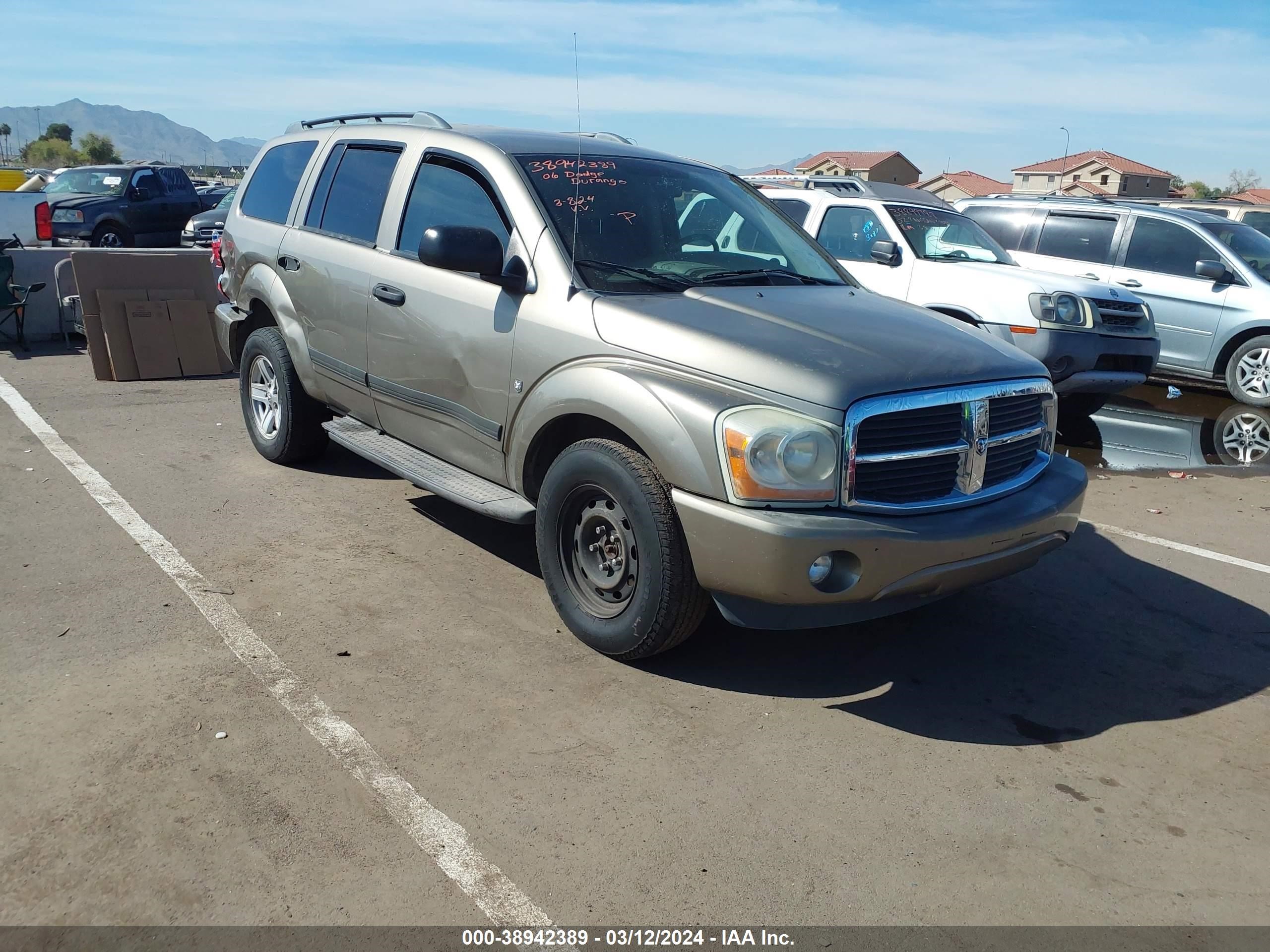 DODGE DURANGO 2006 1d4hb48n16f149756