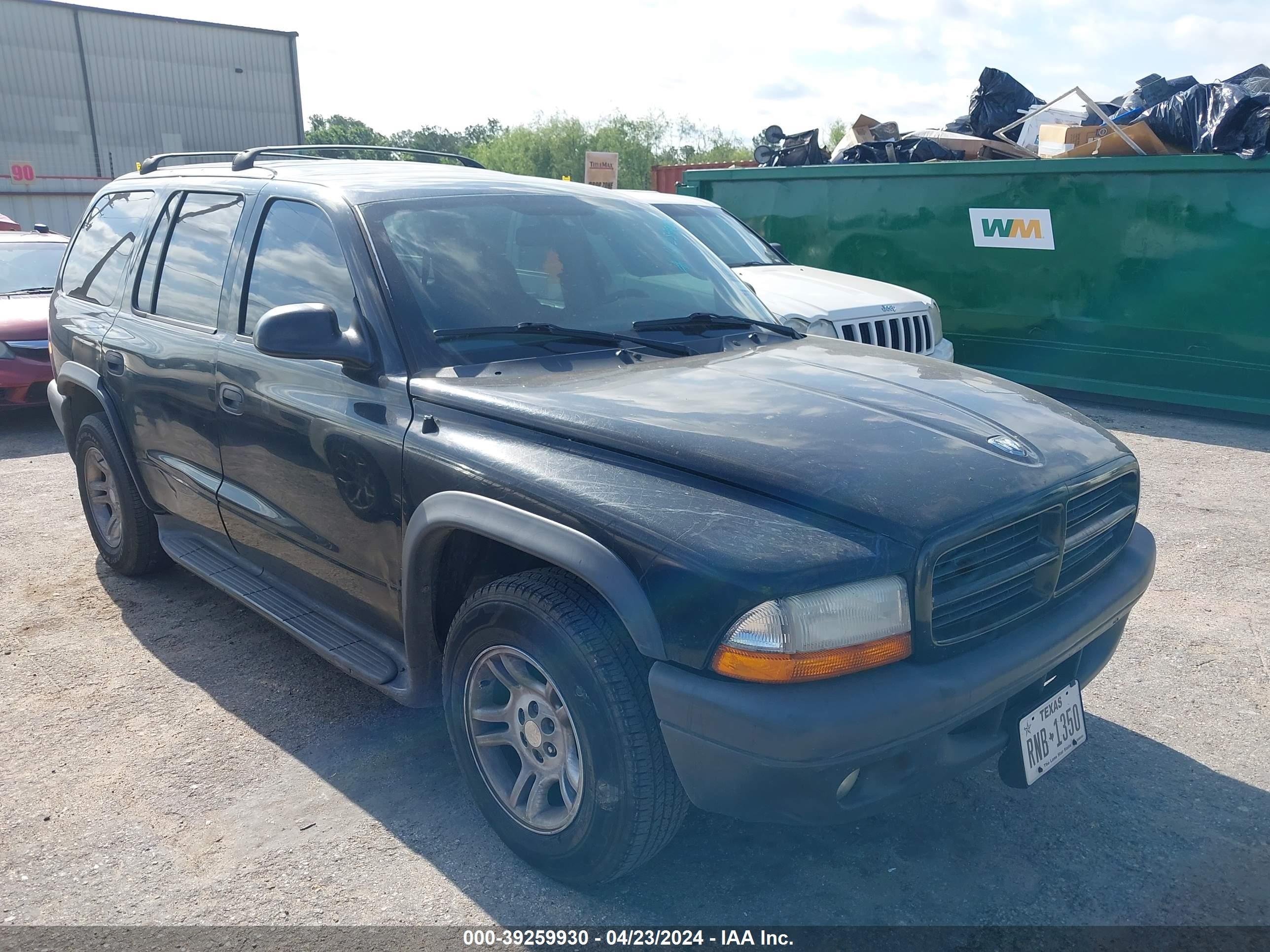 DODGE DURANGO 2003 1d4hr38n03f619941