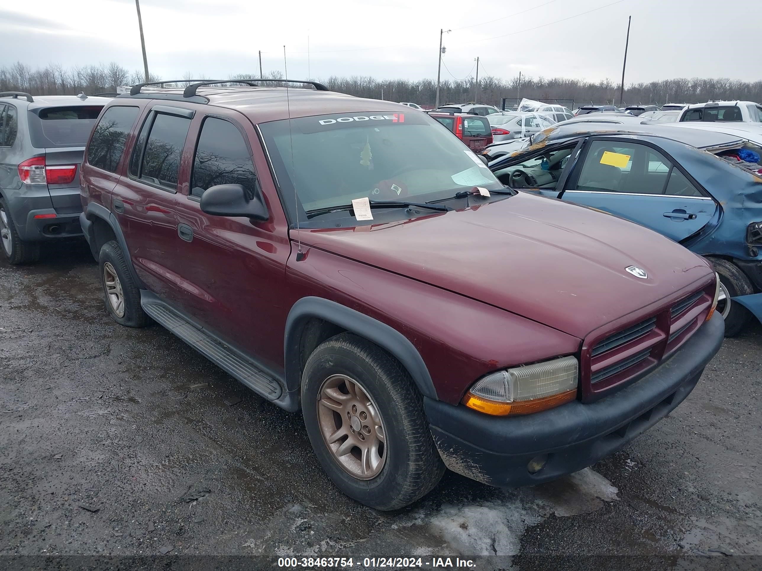 DODGE DURANGO 2003 1d4hr38n13f524501