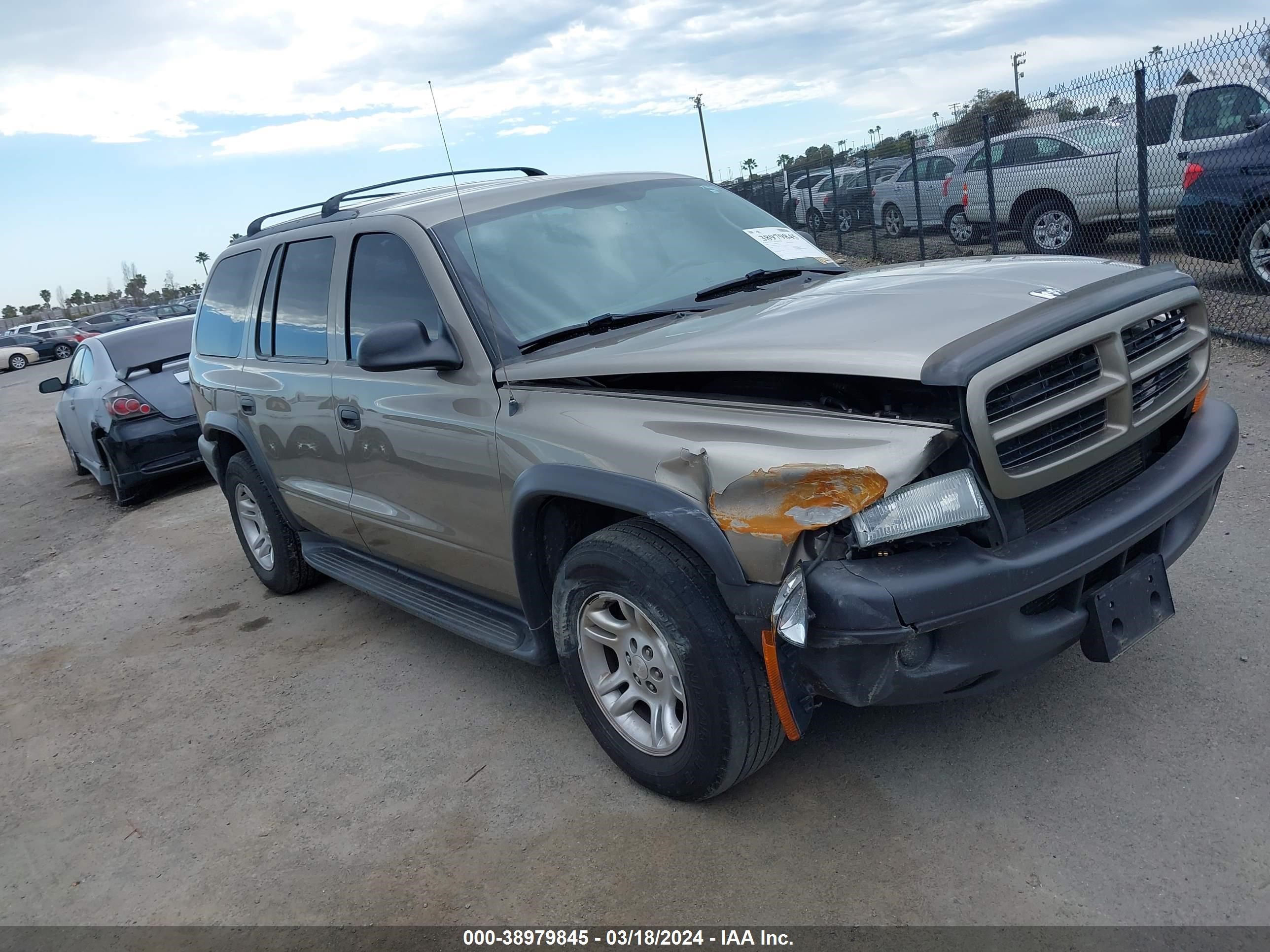 DODGE DURANGO 2003 1d4hr38n23f584903