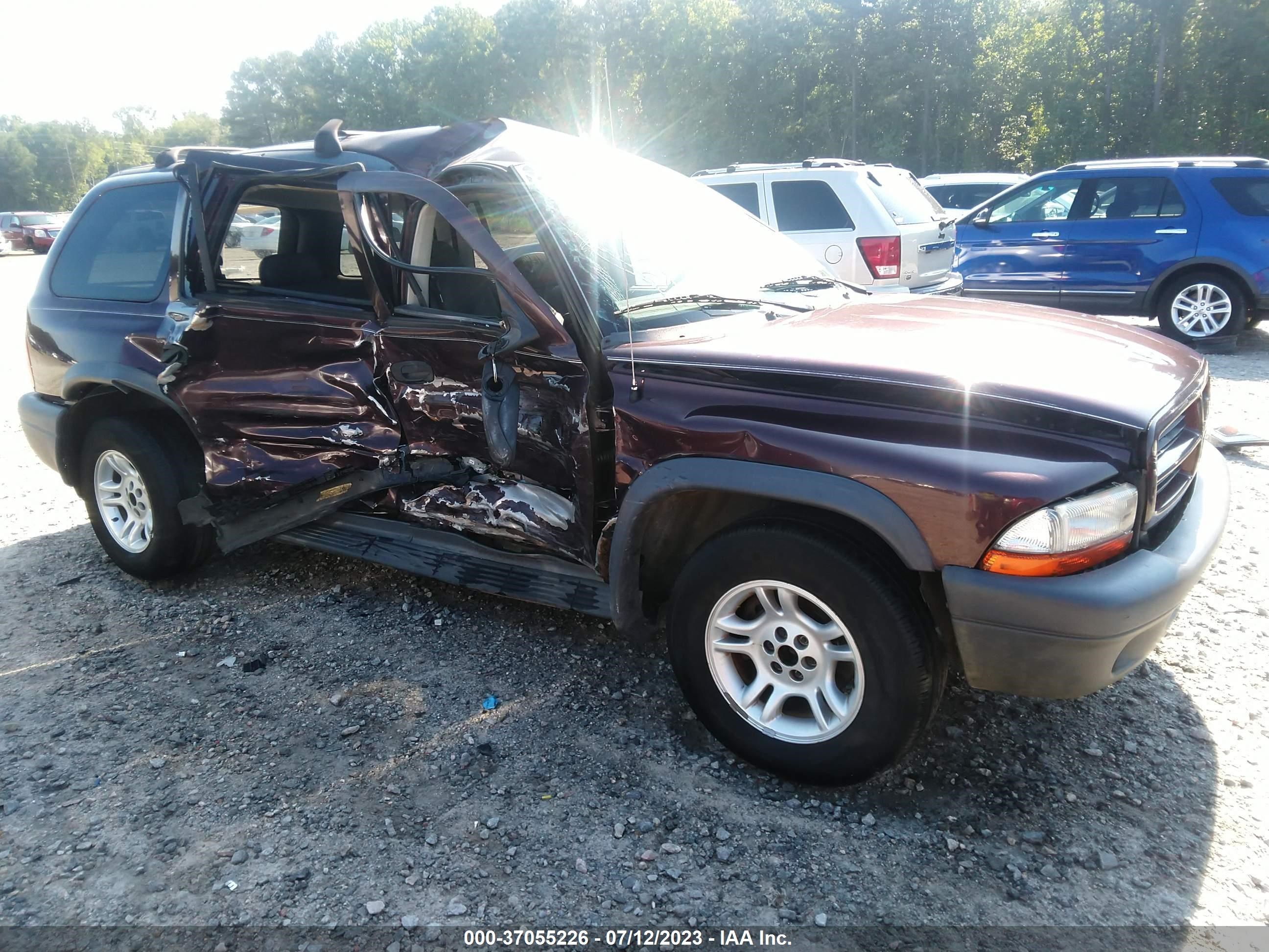 DODGE DURANGO 2003 1d4hr38n43f614659