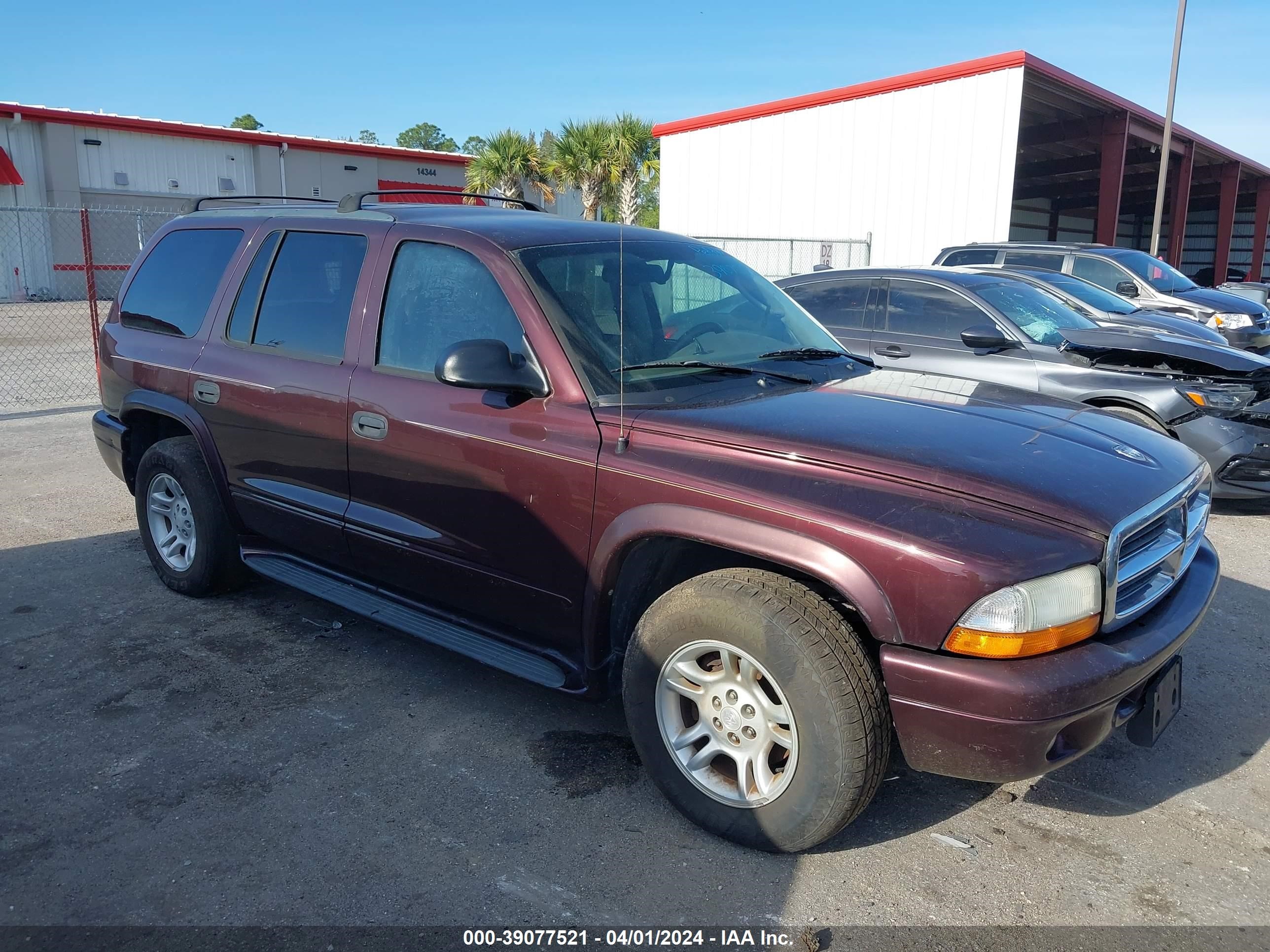 DODGE DURANGO 2003 1d4hr58n33f606421