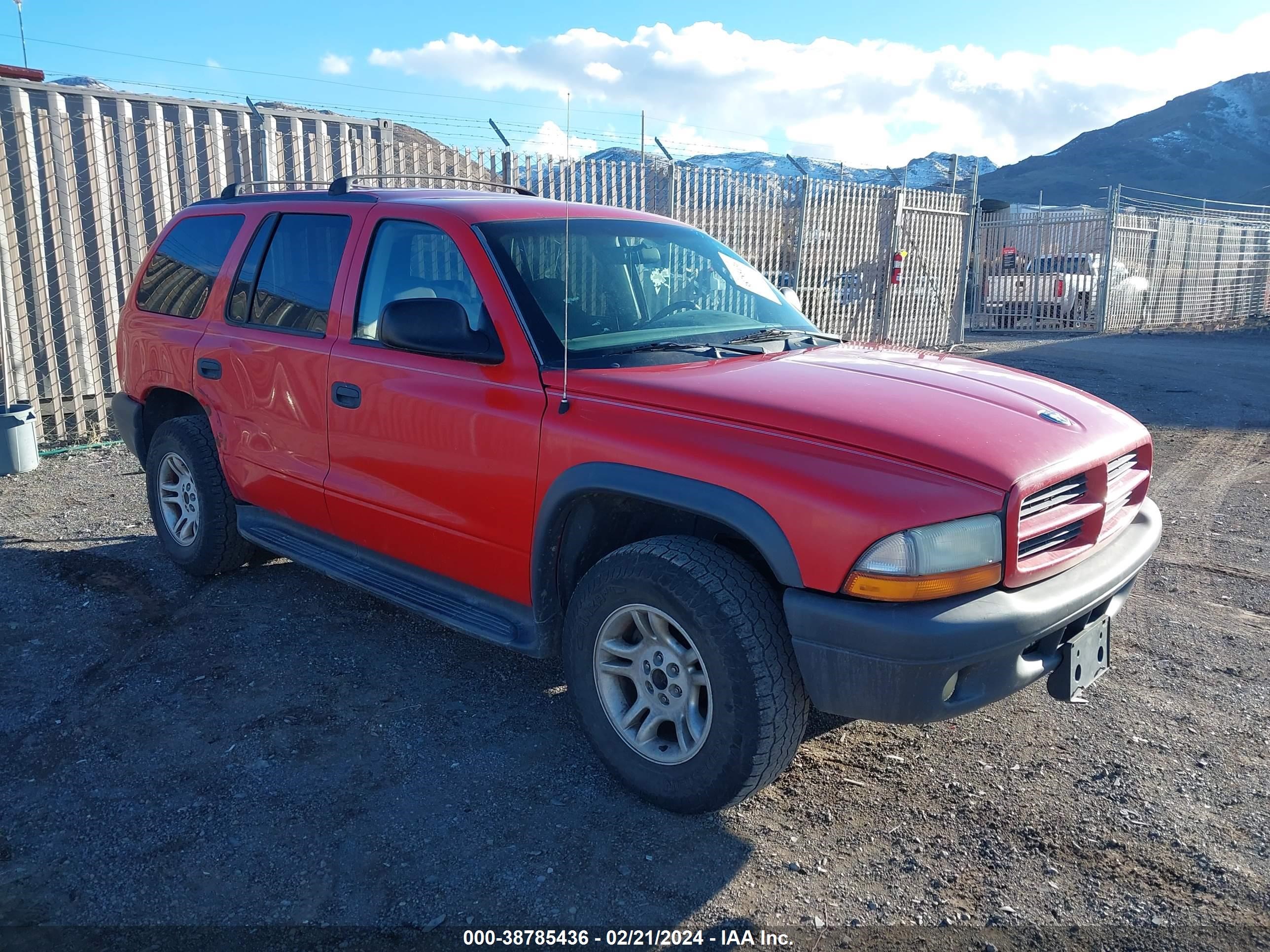 DODGE DURANGO 2003 1d4hs38n43f562972