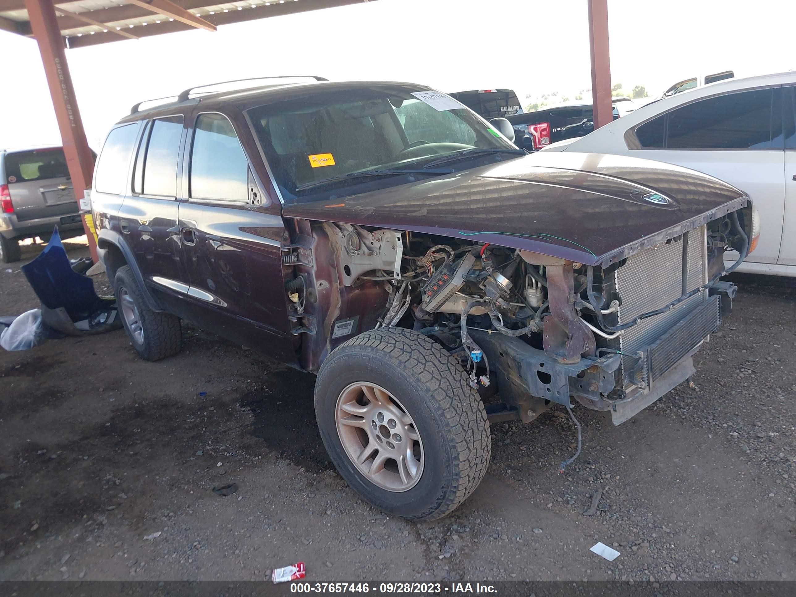 DODGE DURANGO 2003 1d4hs38n53f617560