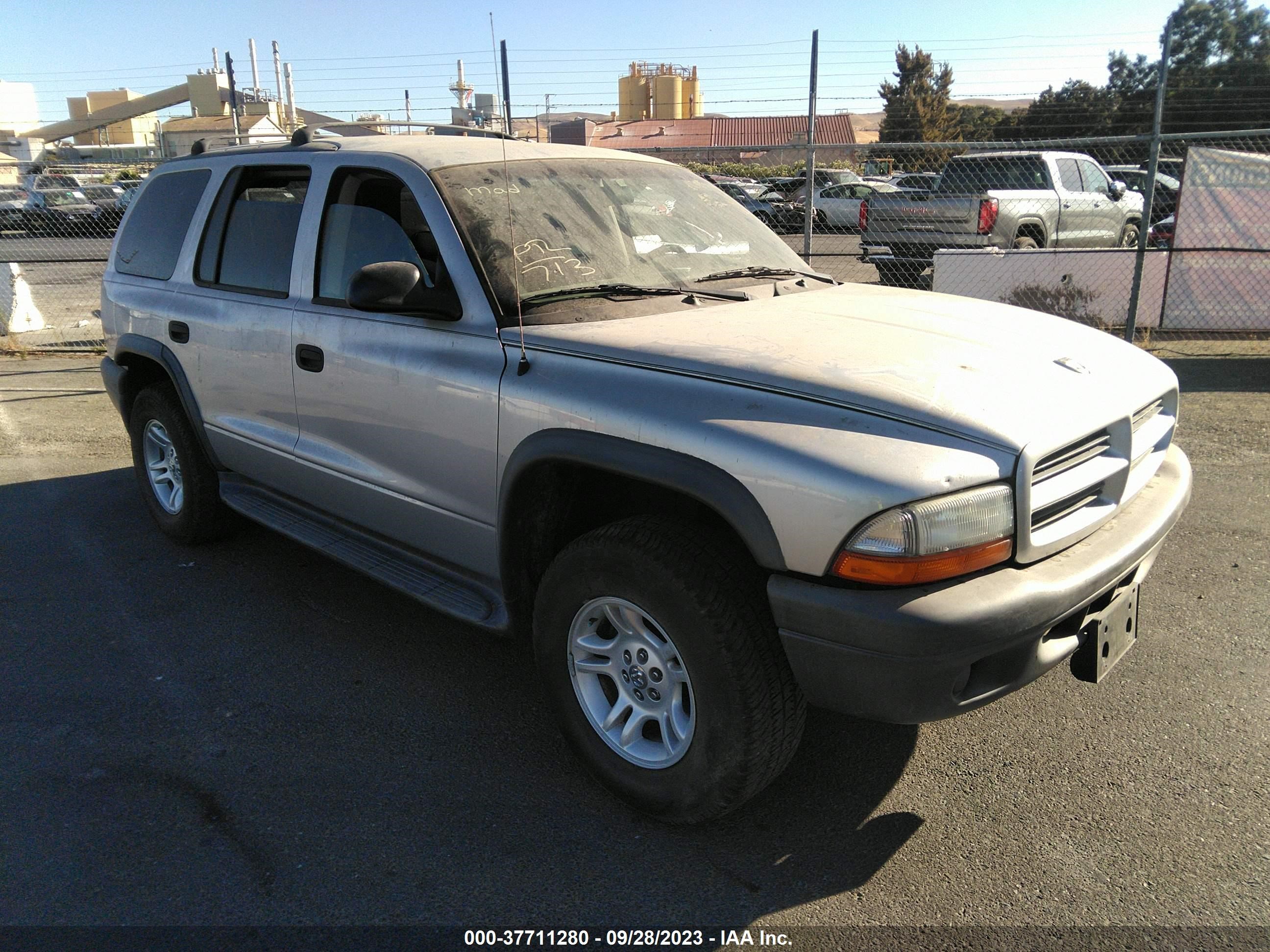 DODGE DURANGO 2003 1d4hs38n83f602843