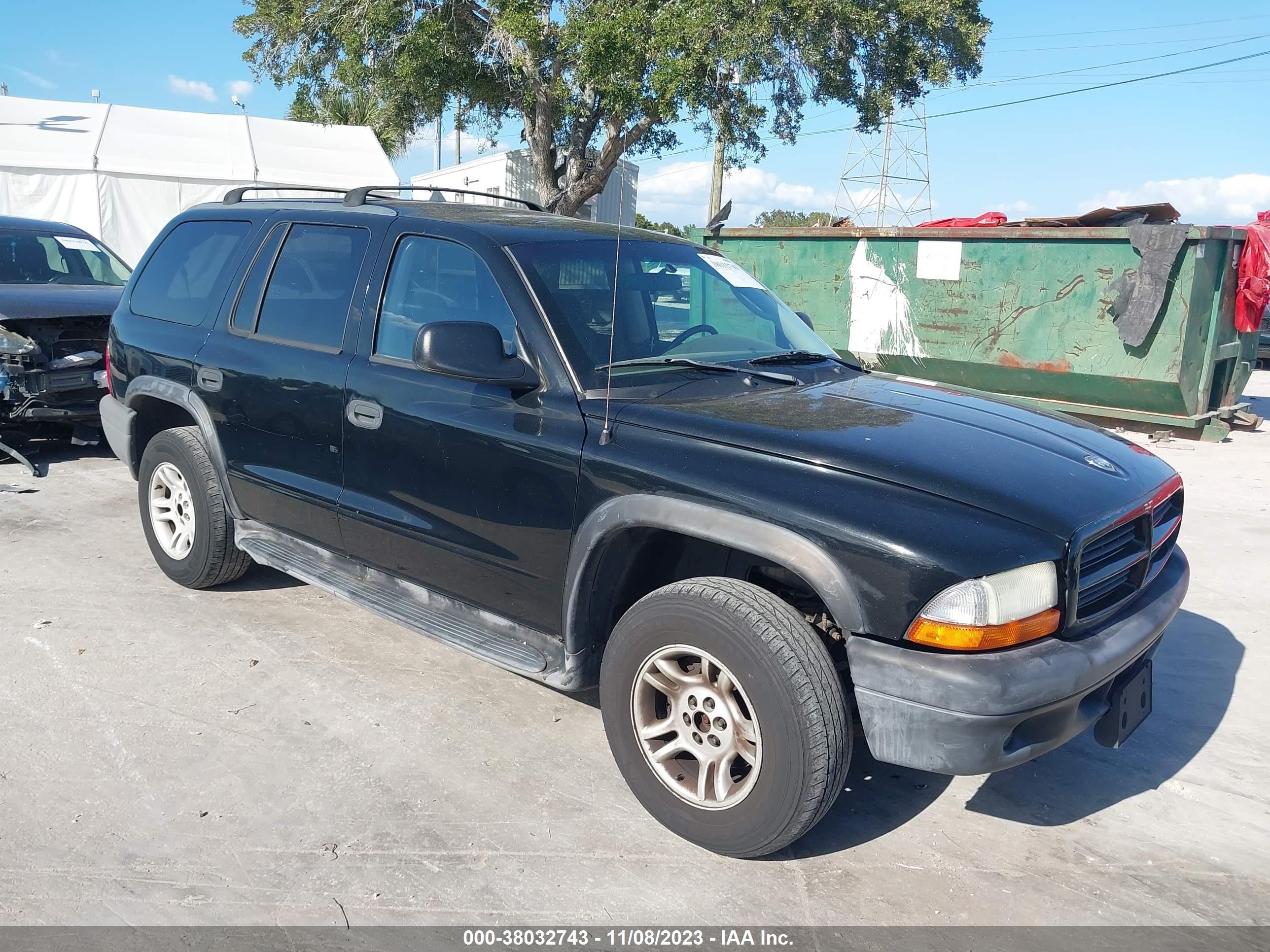 DODGE DURANGO 2003 1d4hs38n83f623806