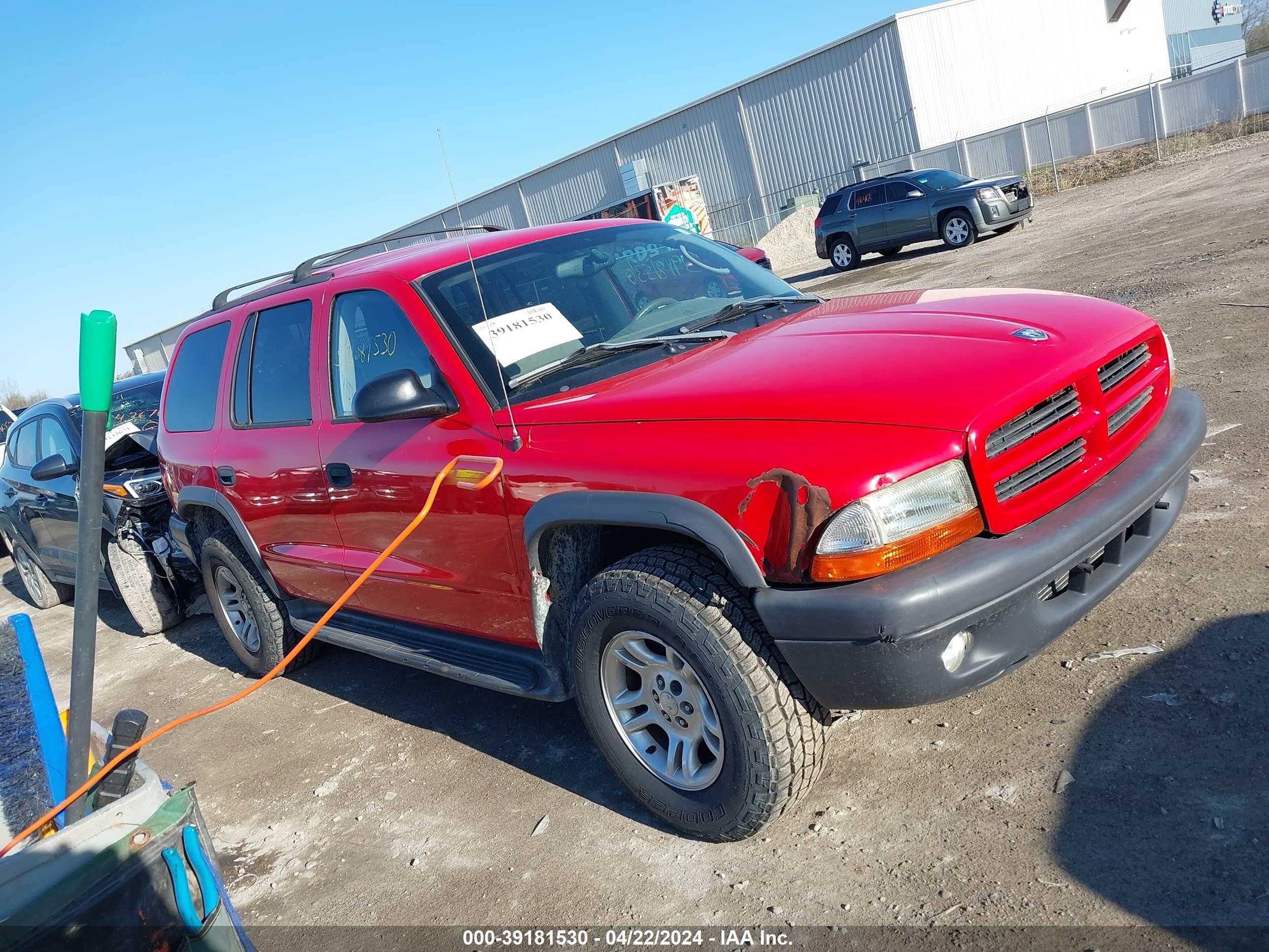 DODGE DURANGO 2003 1d4hs38n93f565947