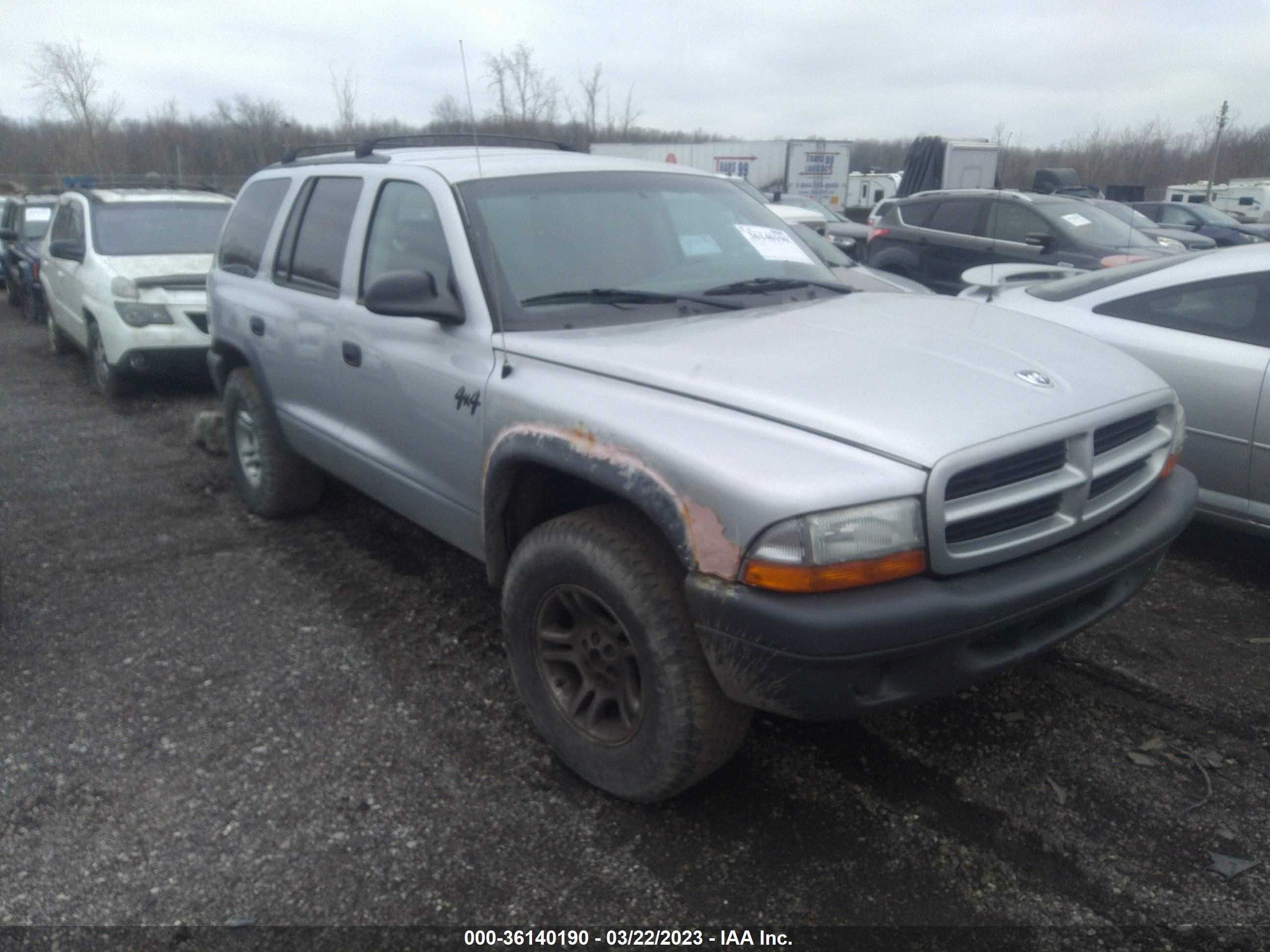 DODGE DURANGO 2003 1d4hs38n93f587236