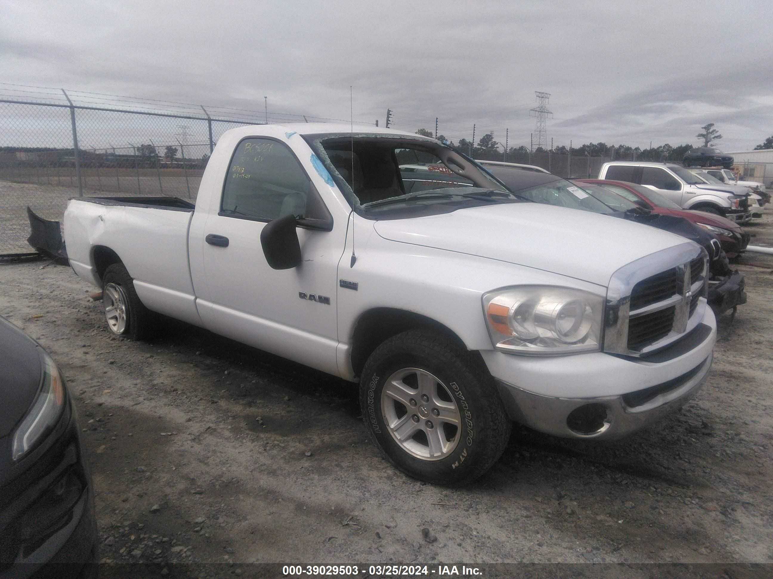 DODGE RAM 2008 1d7ha16218j119606